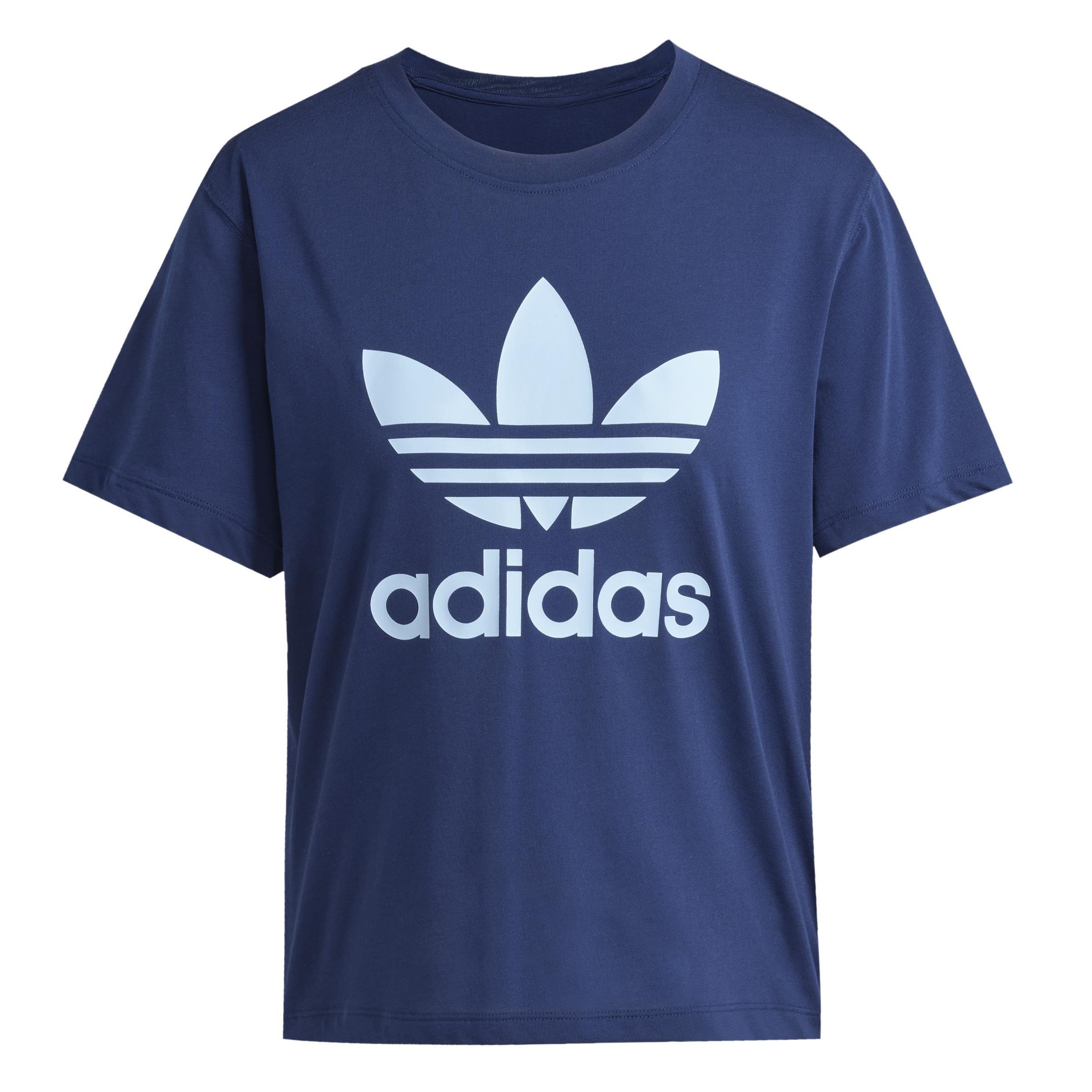 Adicolor Trefoil Boxy T-Shirt, Blue, , large image number 1