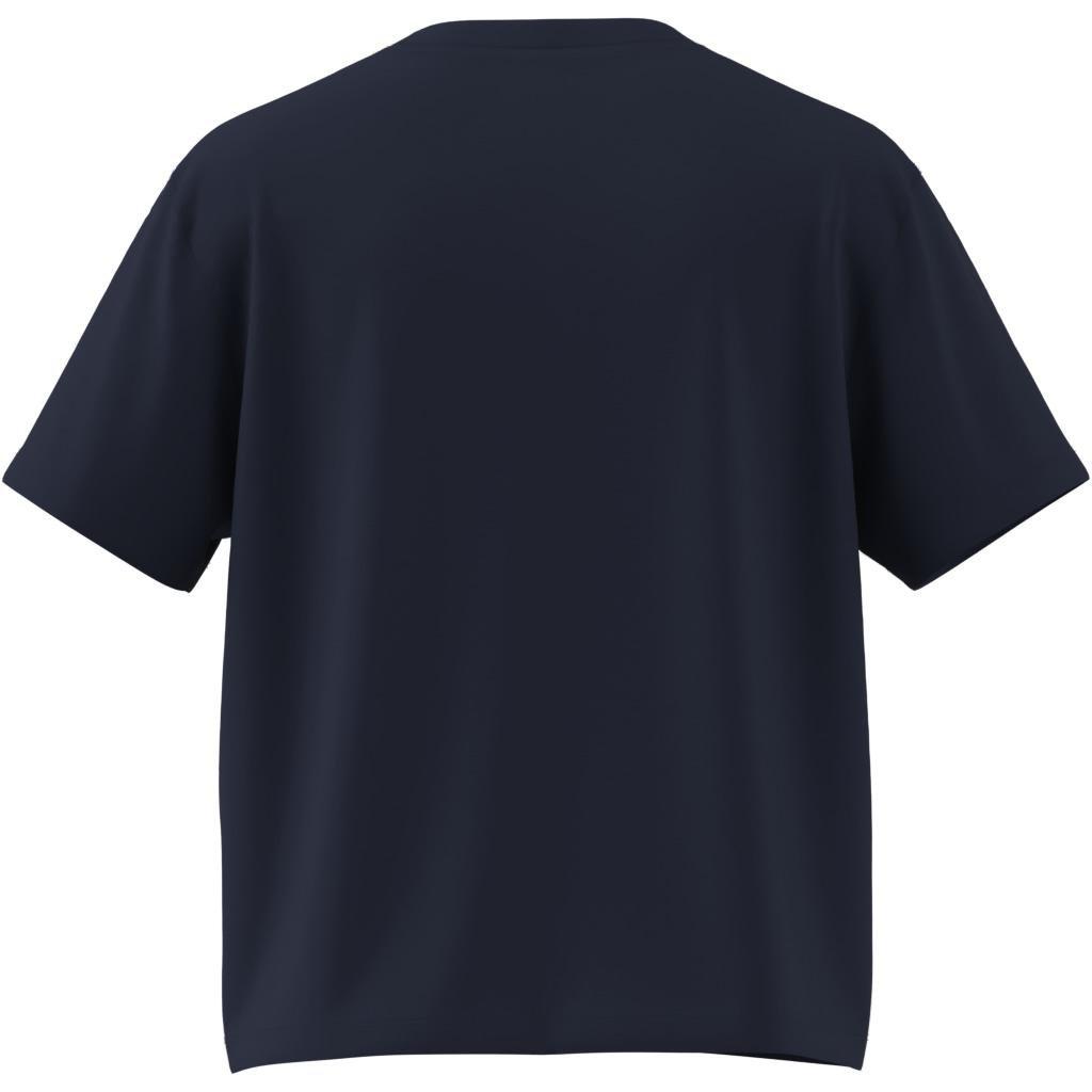 Adicolor Trefoil Boxy T-Shirt, Blue, A701_ONE, large image number 7