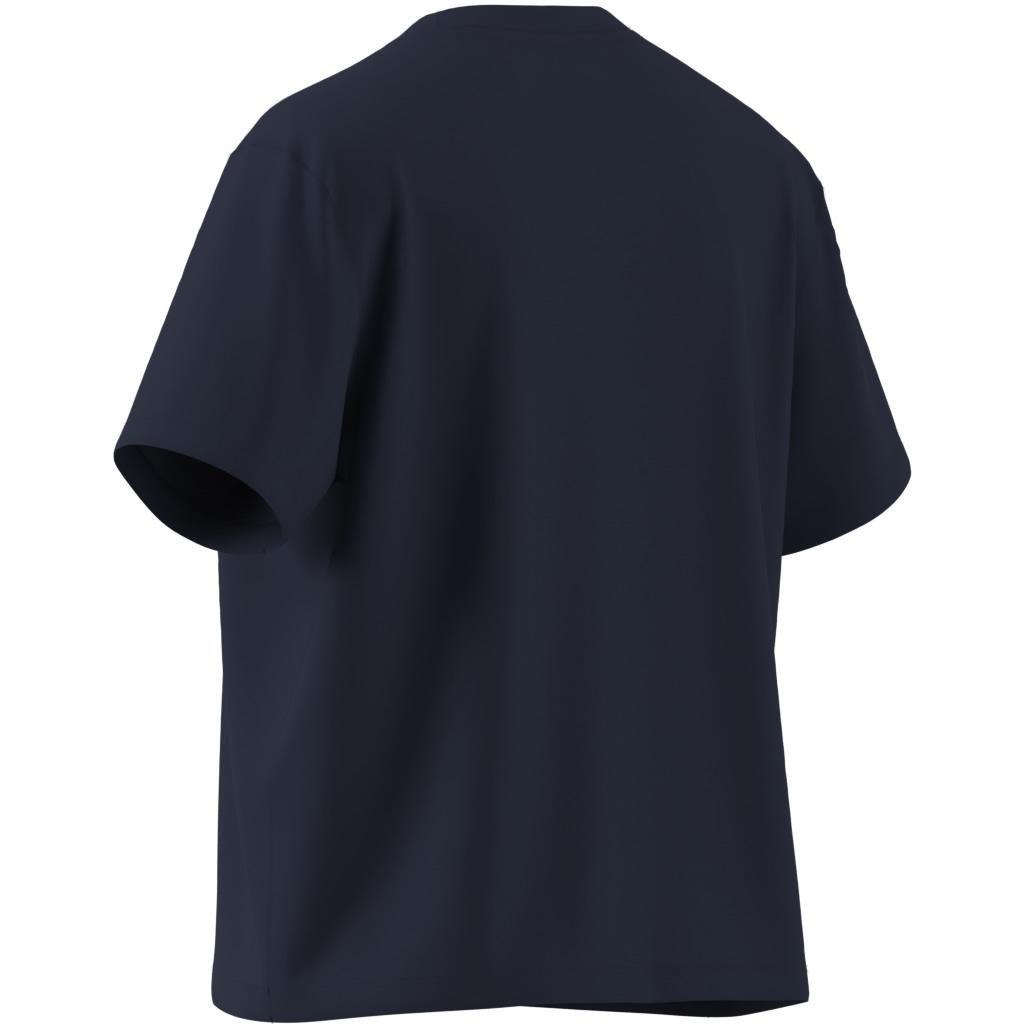 Adicolor Trefoil Boxy T-Shirt, Blue, A701_ONE, large image number 8