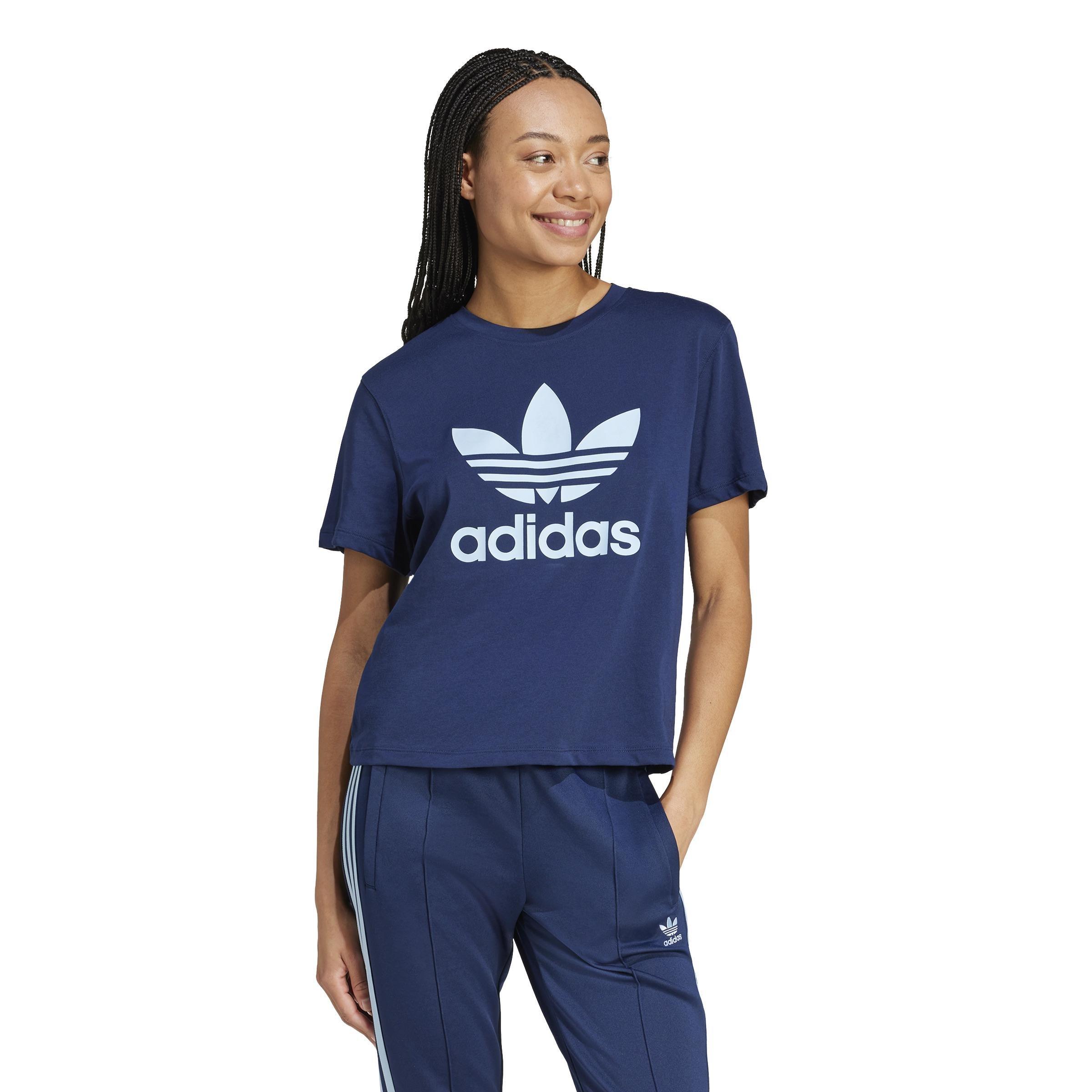 Adicolor Trefoil Boxy T-Shirt, Blue, , large image number 11