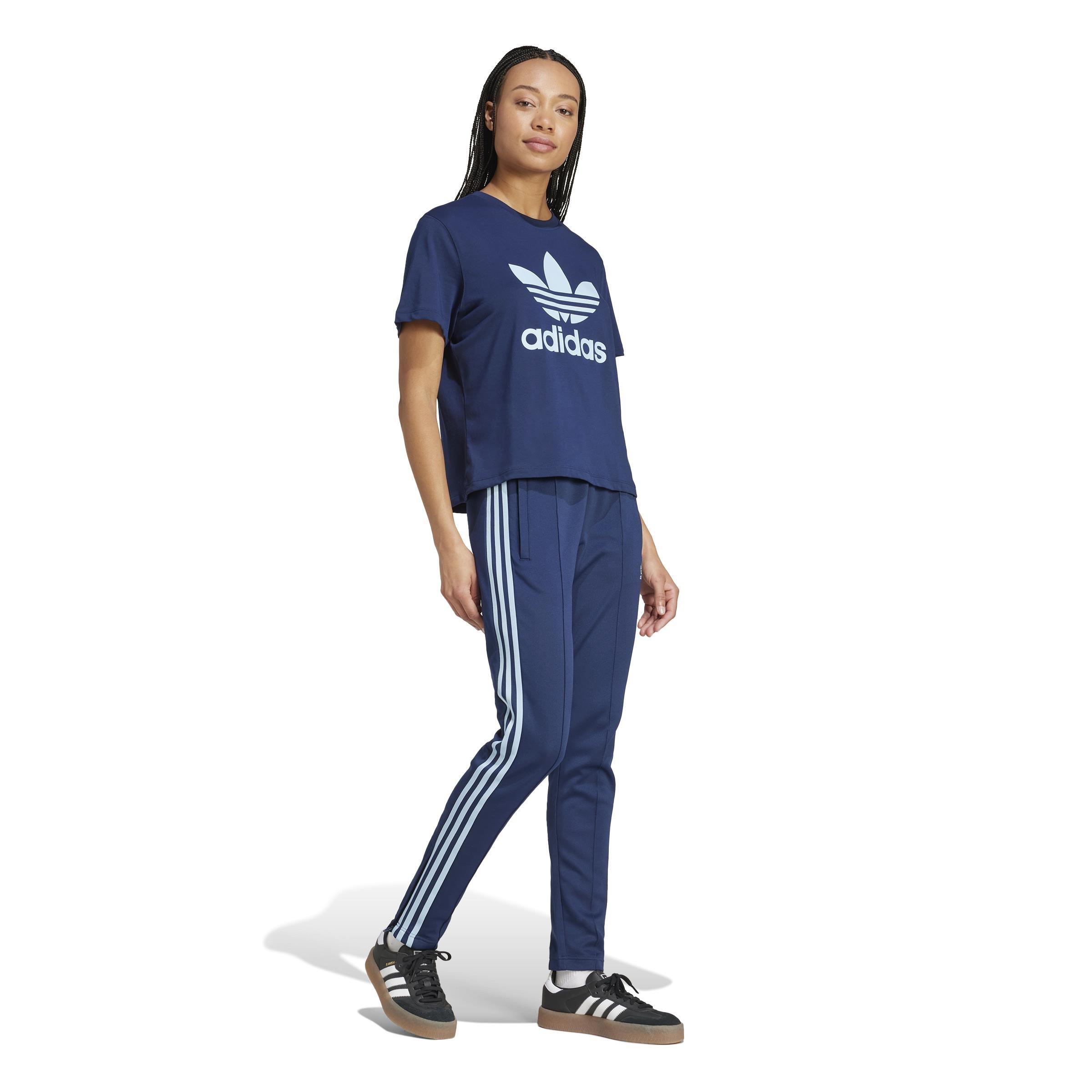 Adicolor Trefoil Boxy T-Shirt, Blue, , large image number 12