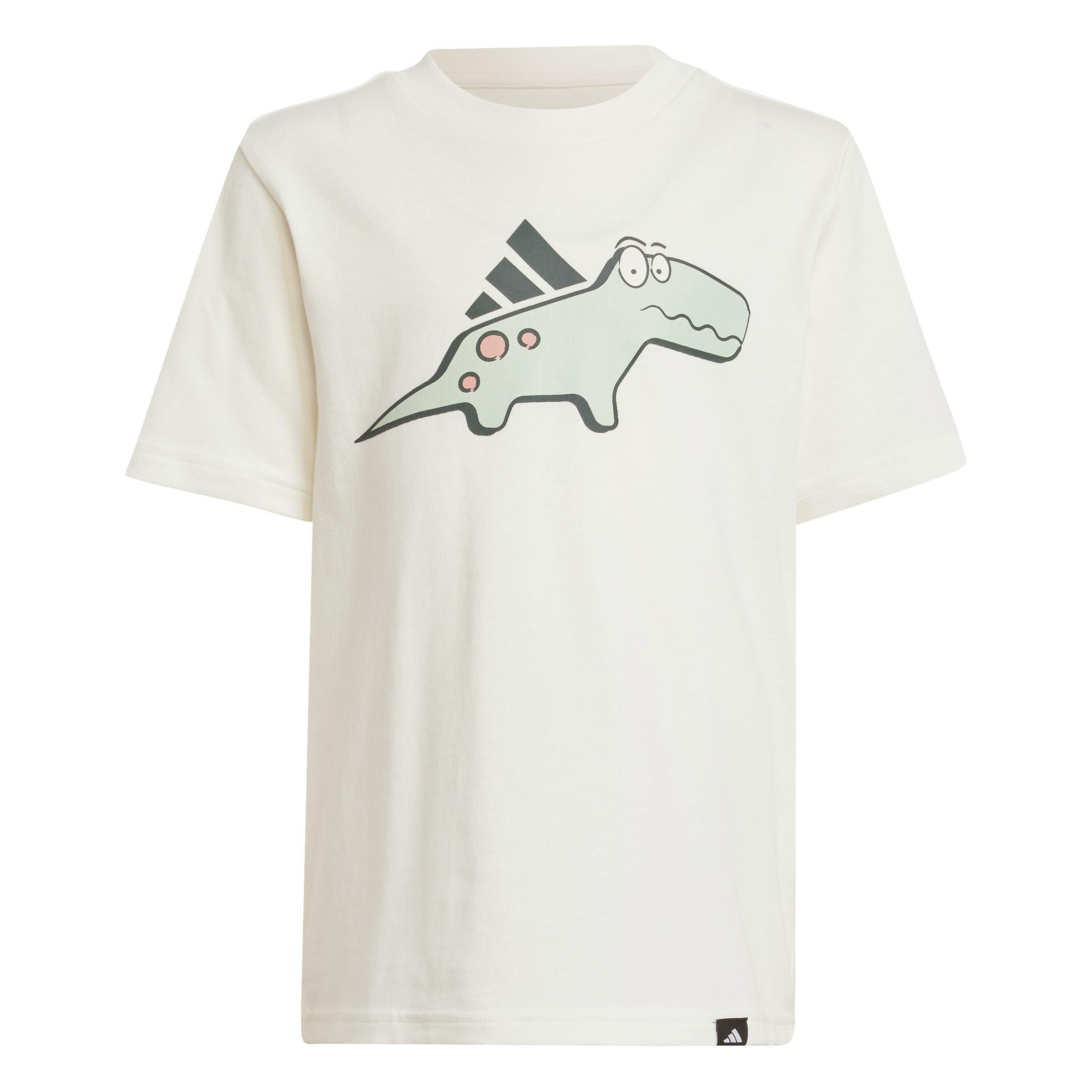 Unisex Adiraptor Graphic T-Shirt, White, , large image number 0
