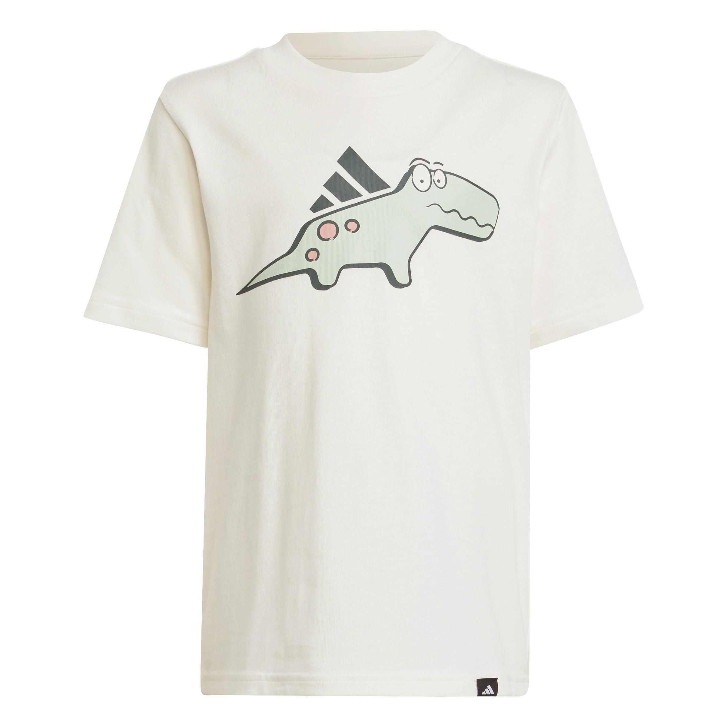 Unisex Adiraptor Graphic T-Shirt, White, , large image number 1