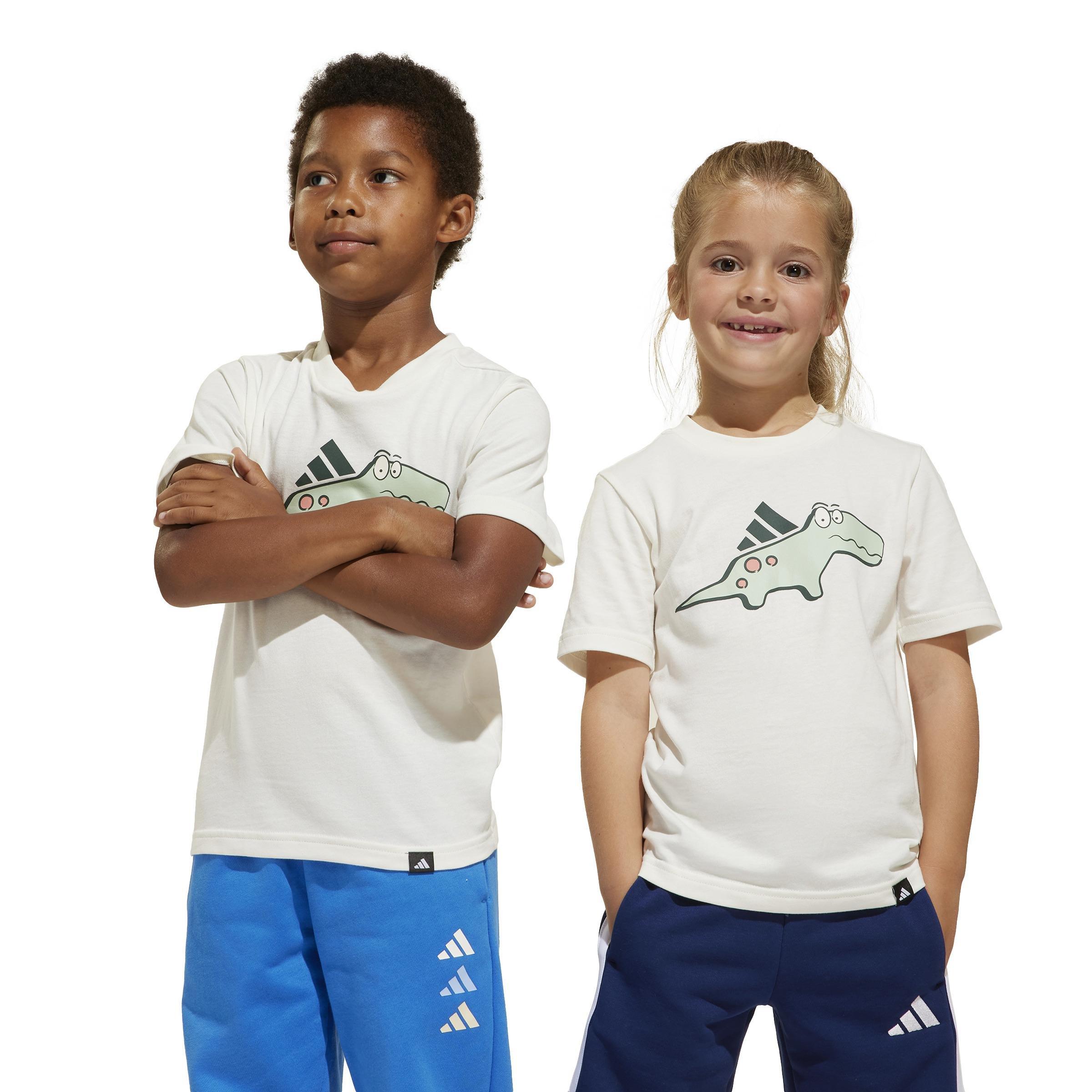 Unisex Adiraptor Graphic T-Shirt, White, , large image number 7