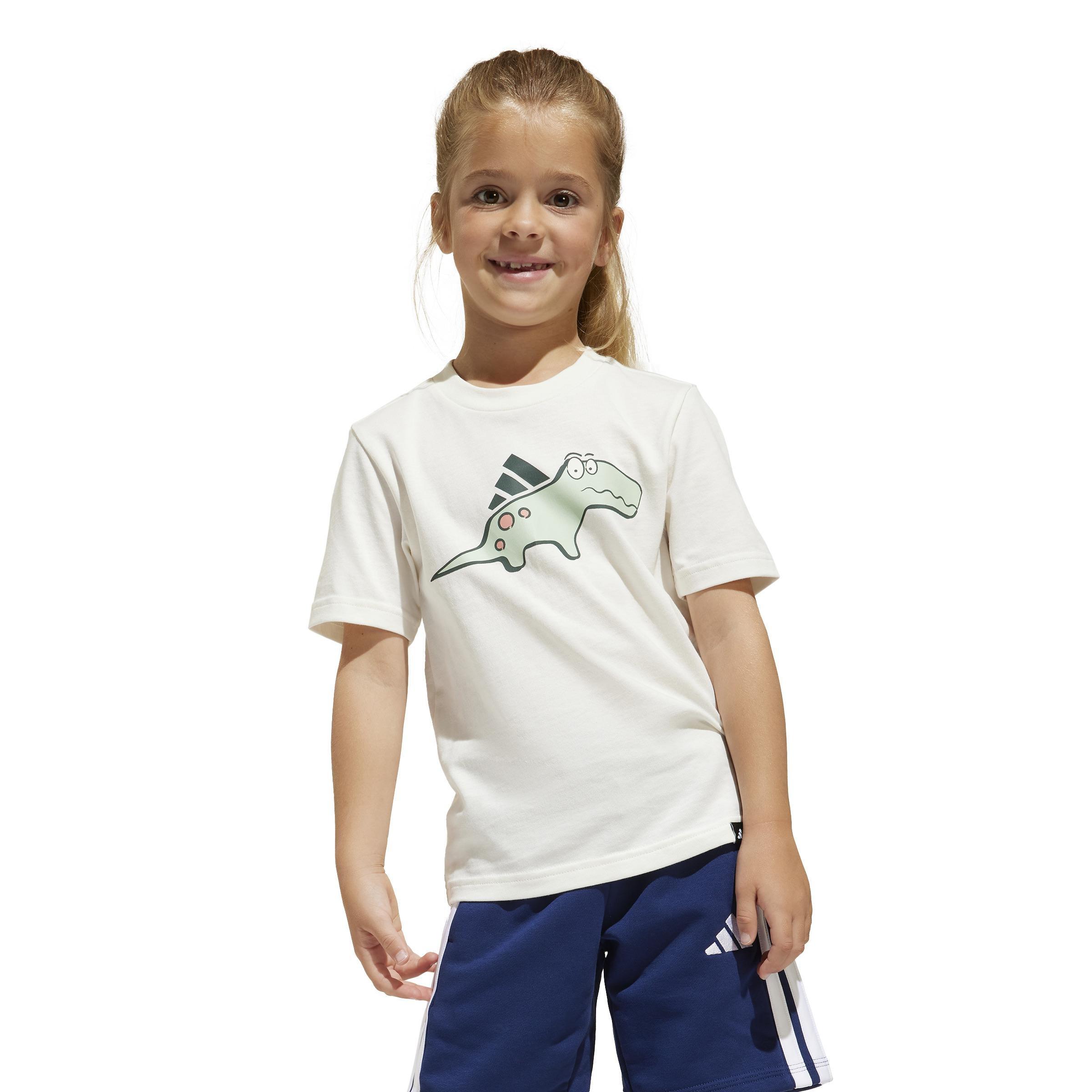 Unisex Adiraptor Graphic T-Shirt, White, A701_ONE, large image number 8