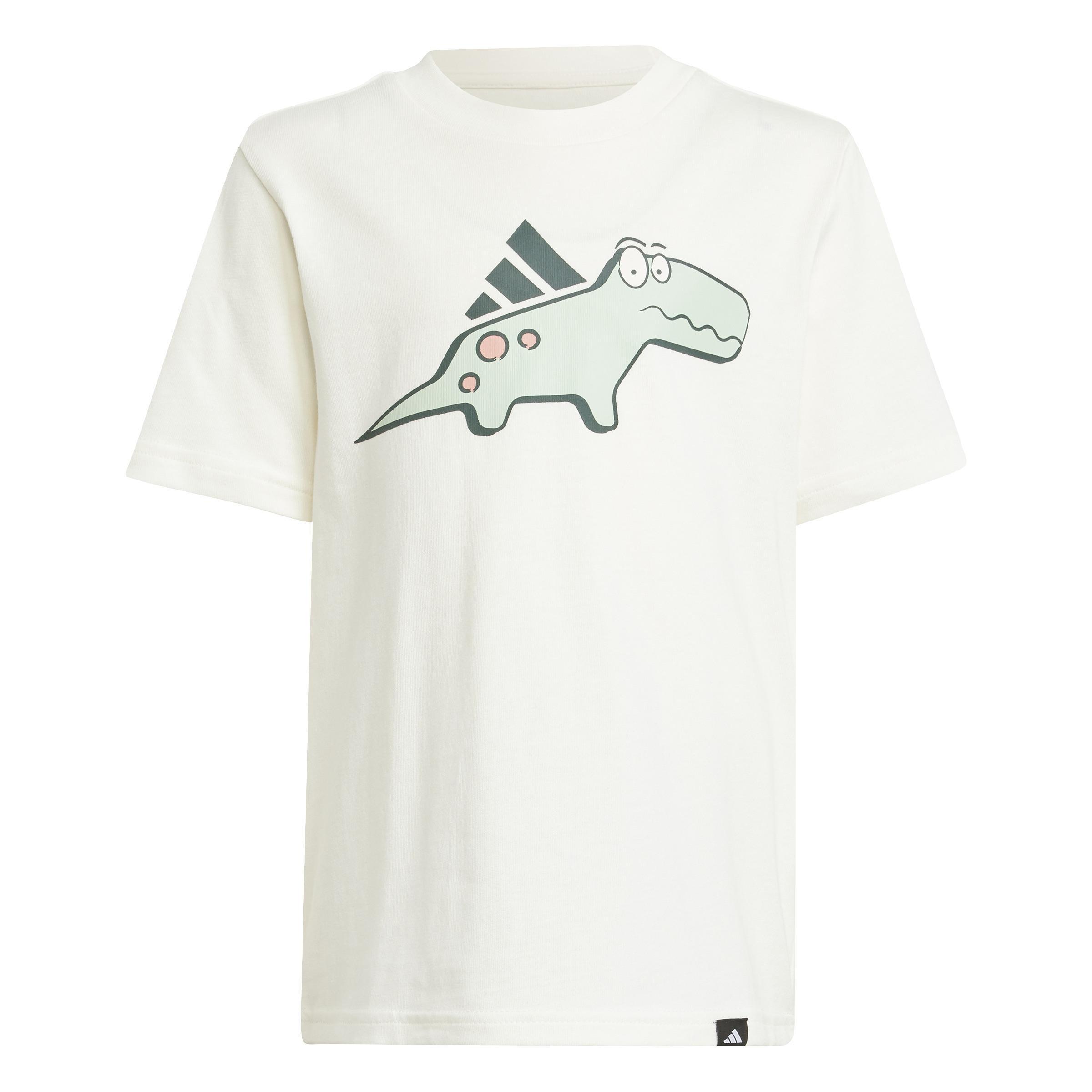Unisex Kids Adiraptor Graphic T-Shirt, Green, , large image number 1