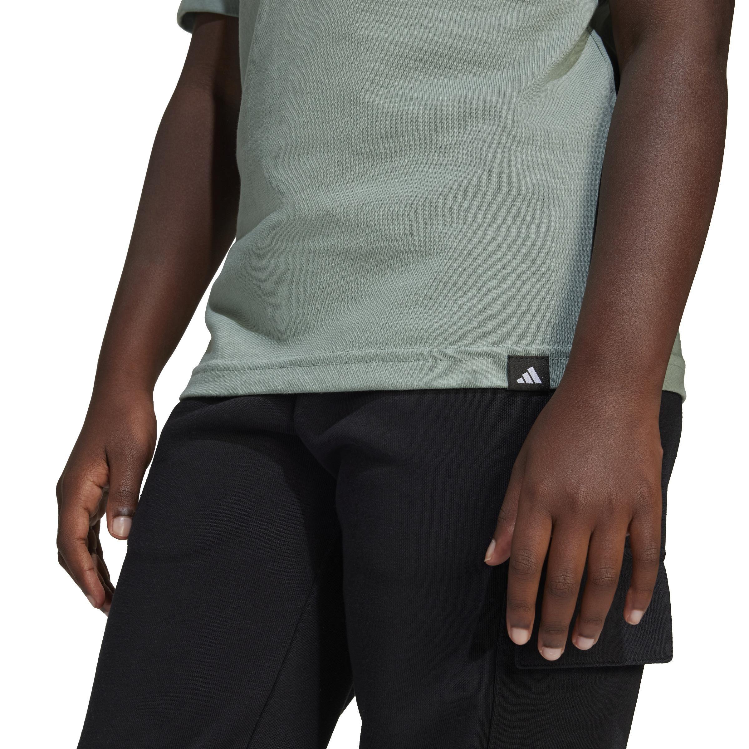 Unisex Kids Adiraptor Graphic T-Shirt, Green, , large image number 4