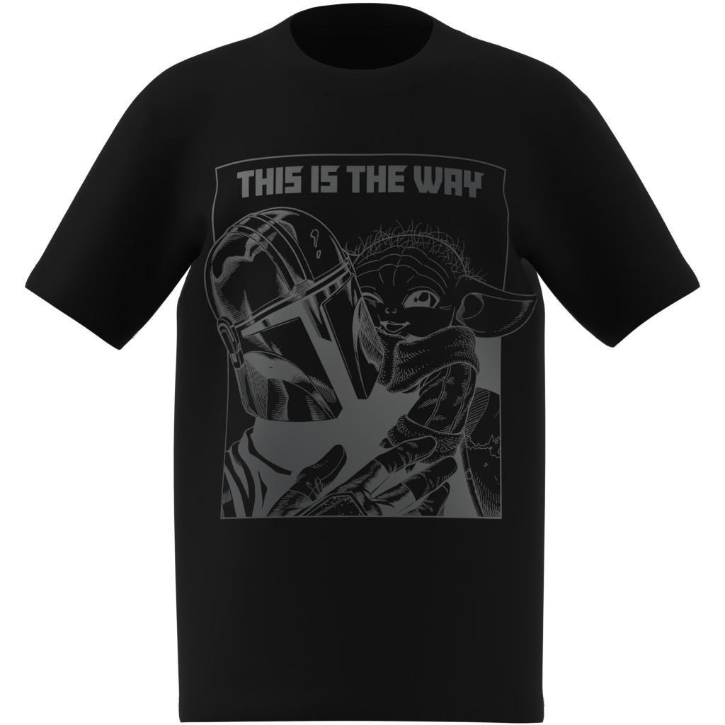 Unisex Kids adidas x Star Wars The Mandalorian™ Graphic T-Shirt, Black, , large image number 9