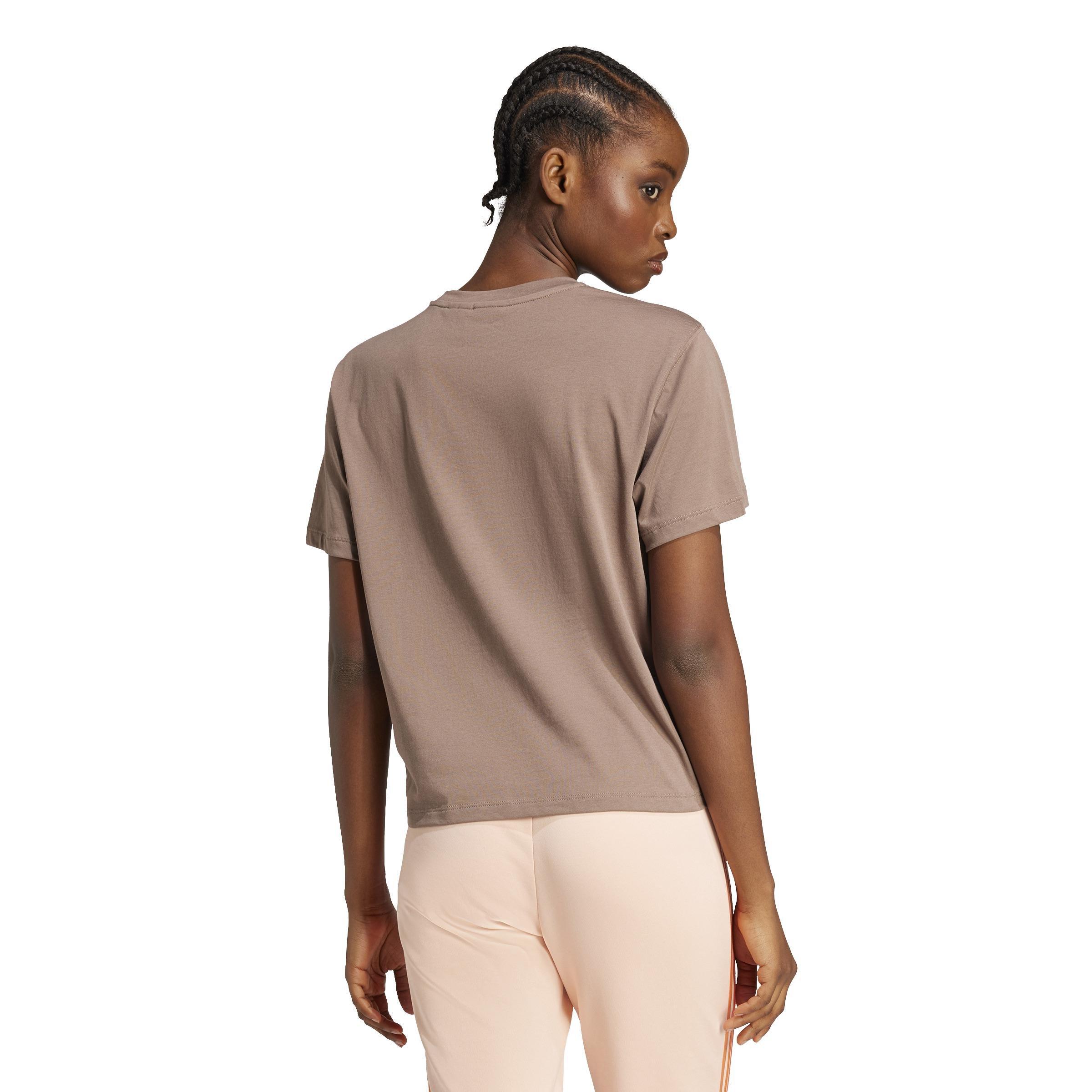 Adicolor Trefoil Boxy T-Shirt, Brown, A701_ONE, large image number 1