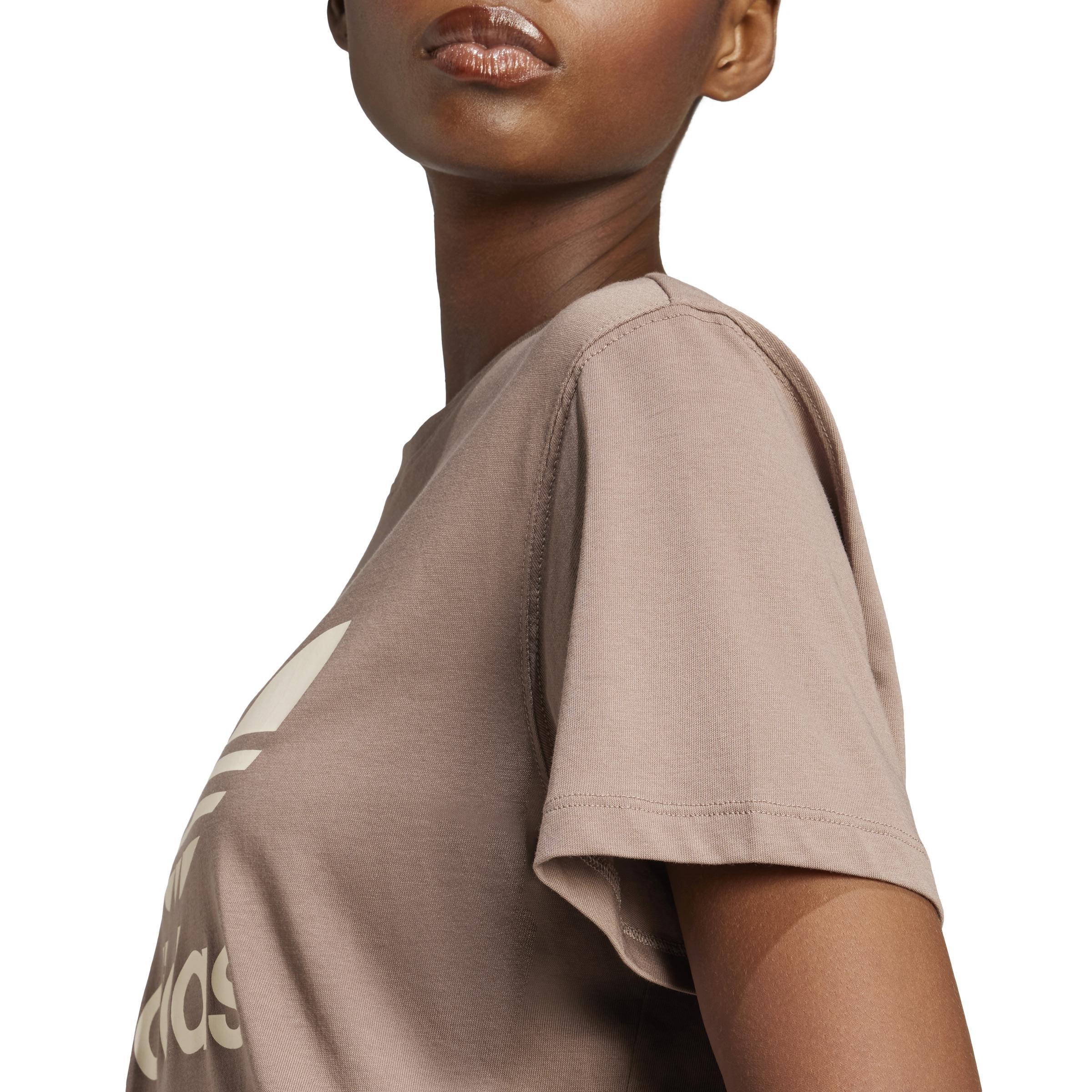 Adicolor Trefoil Boxy T-Shirt, Brown, , large image number 3