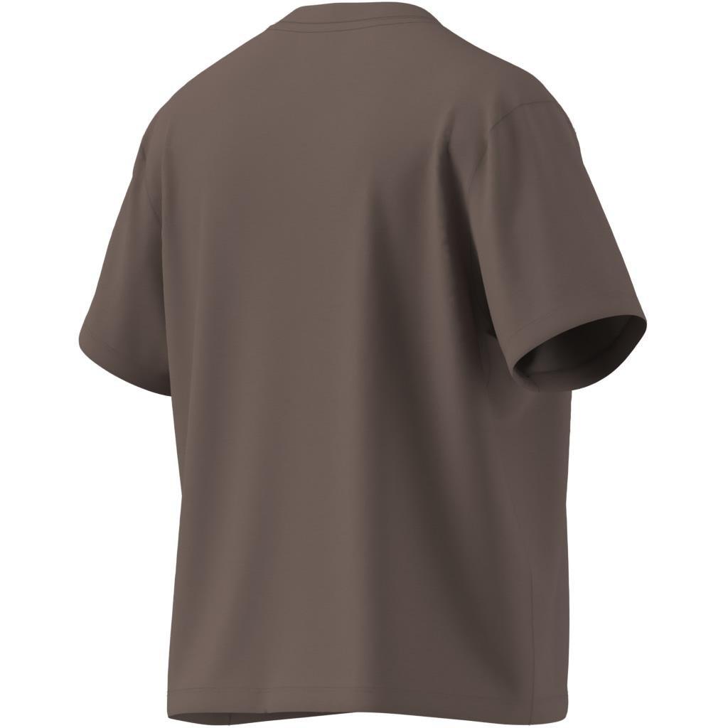 Adicolor Trefoil Boxy T-Shirt, Brown, A701_ONE, large image number 7