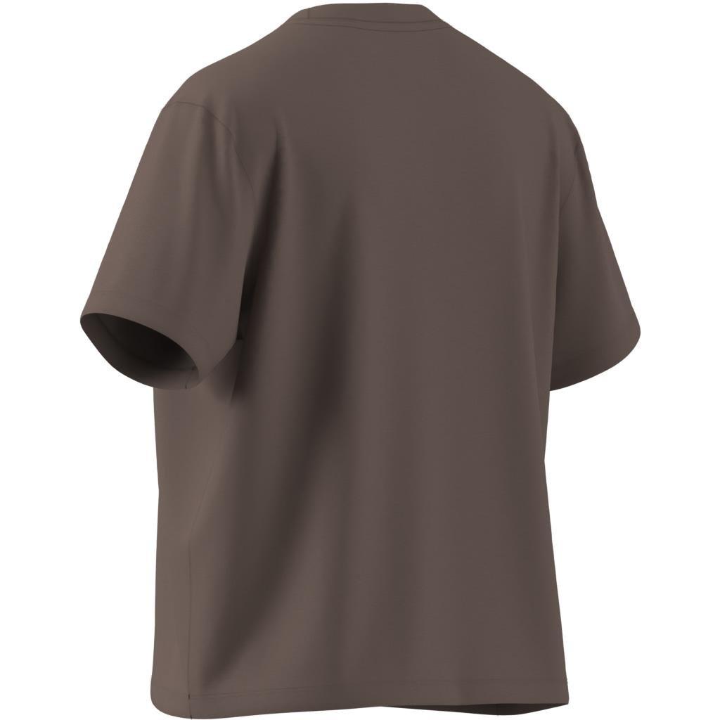 Adicolor Trefoil Boxy T-Shirt, Brown, A701_ONE, large image number 9