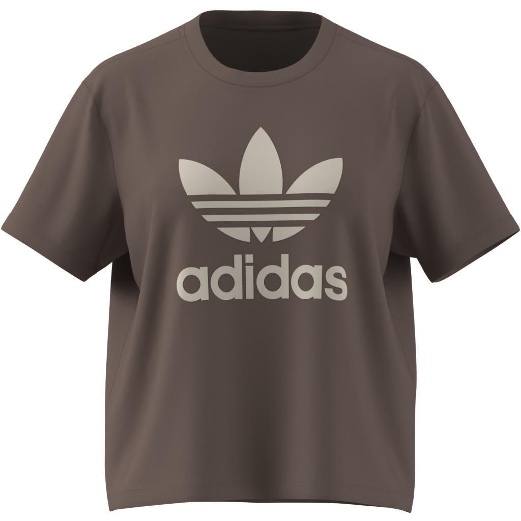 Adicolor Trefoil Boxy T-Shirt, Brown, A701_ONE, large image number 10