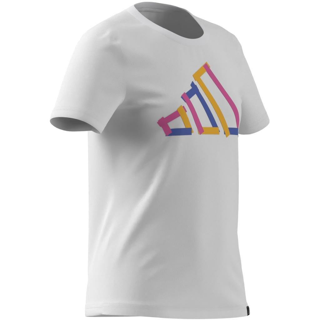 Unisex Tech Logo Graphic T-Shirt, White, A701_ONE, large image number 6