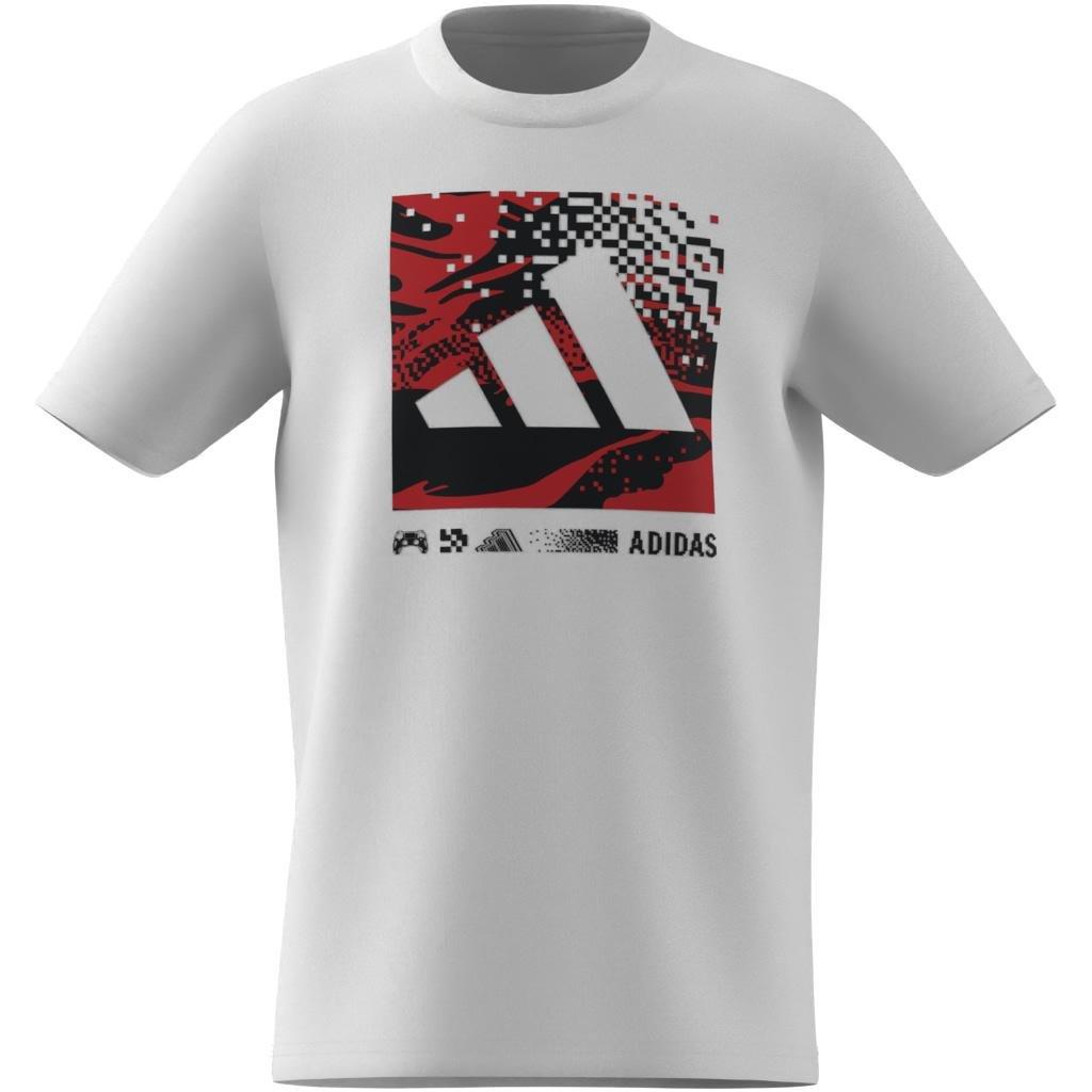 Unisex Kids Camo Graphic T-Shirt, White, , large image number 11
