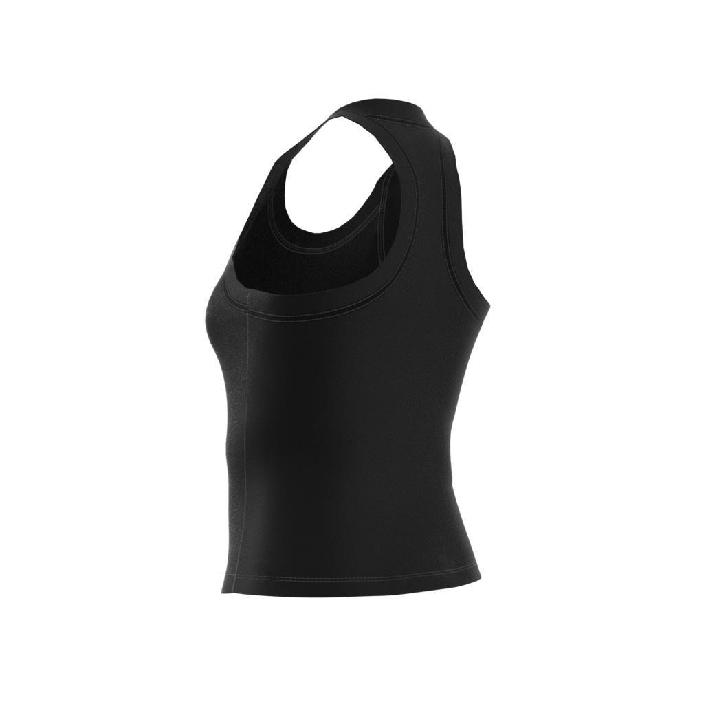 Premium Essentials Tank Top, Black, A701_ONE, large image number 4