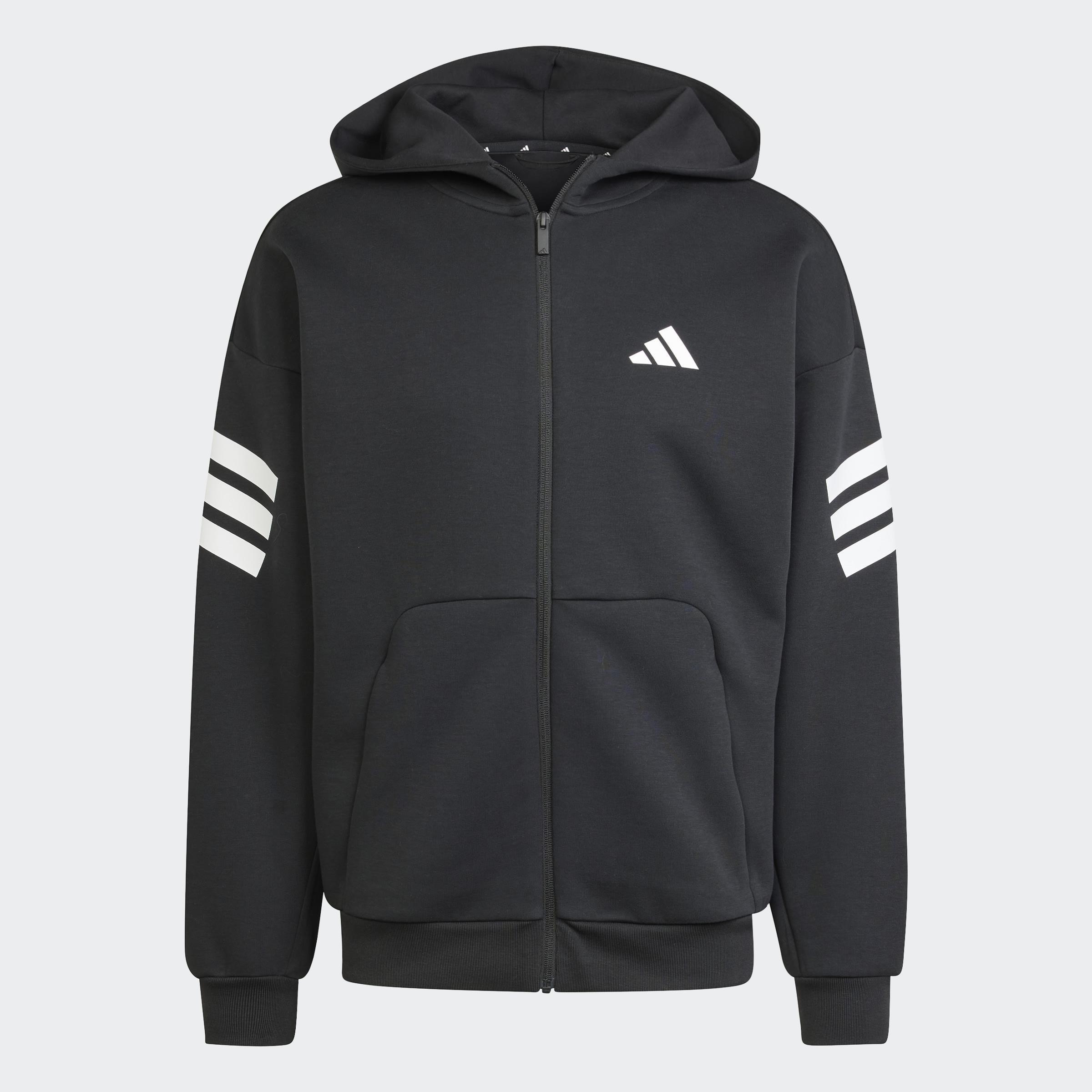 Future Icons 3-Stripes Full-Zip Hoodie, Black, A701_ONE, medium