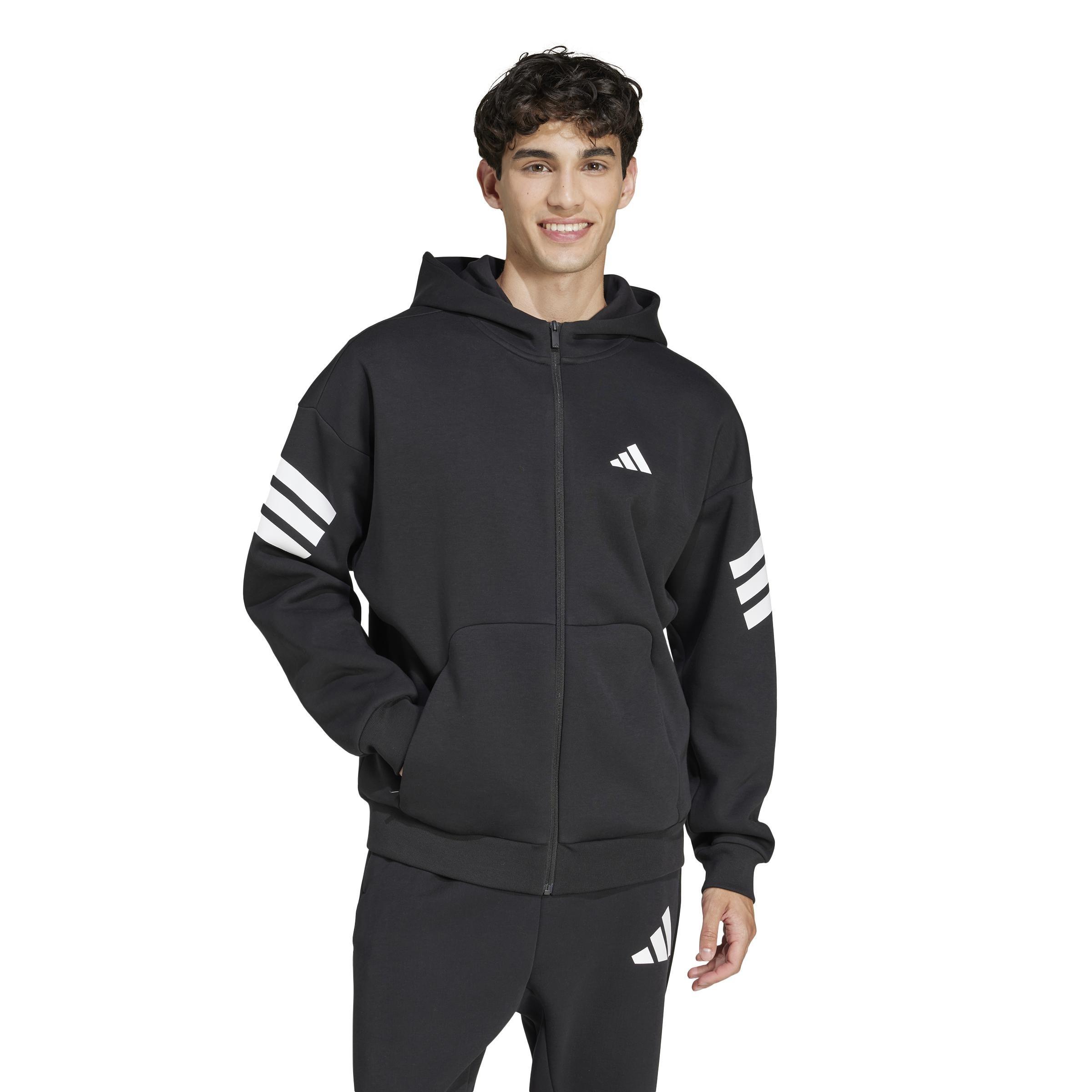 Future Icons 3-Stripes Full-Zip Hoodie, Black, , large image number 6