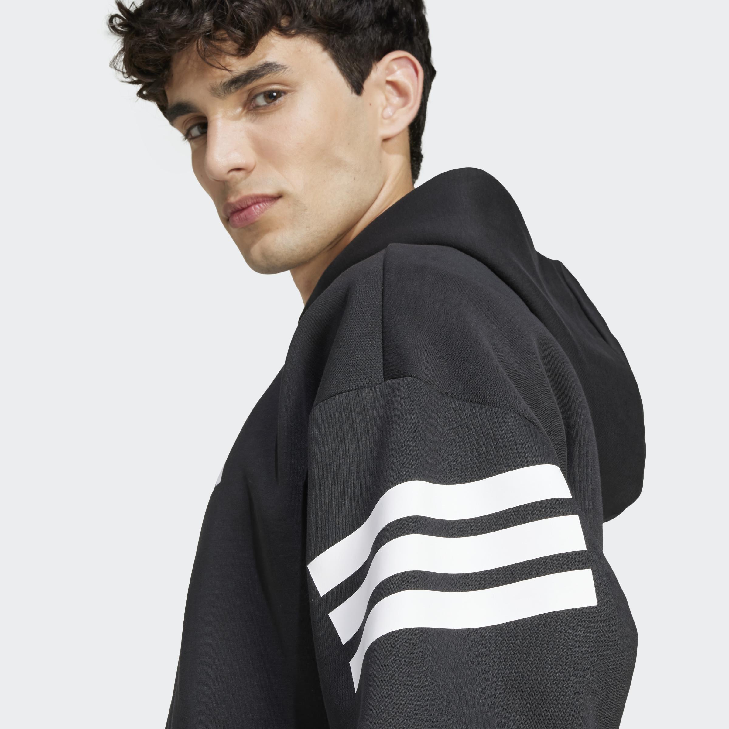 Future Icons 3-Stripes Full-Zip Hoodie, Black, A701_ONE, large image number 7