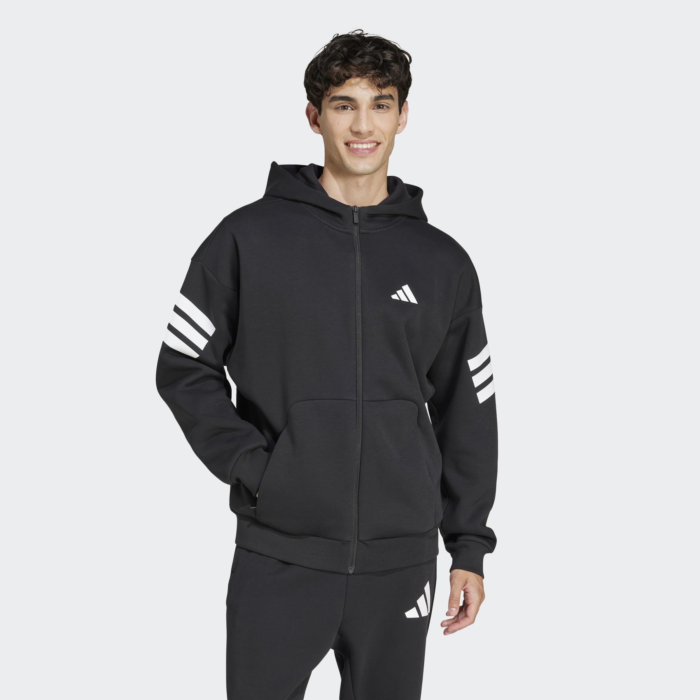 Future Icons 3-Stripes Full-Zip Hoodie, Black, A701_ONE, large image number 12