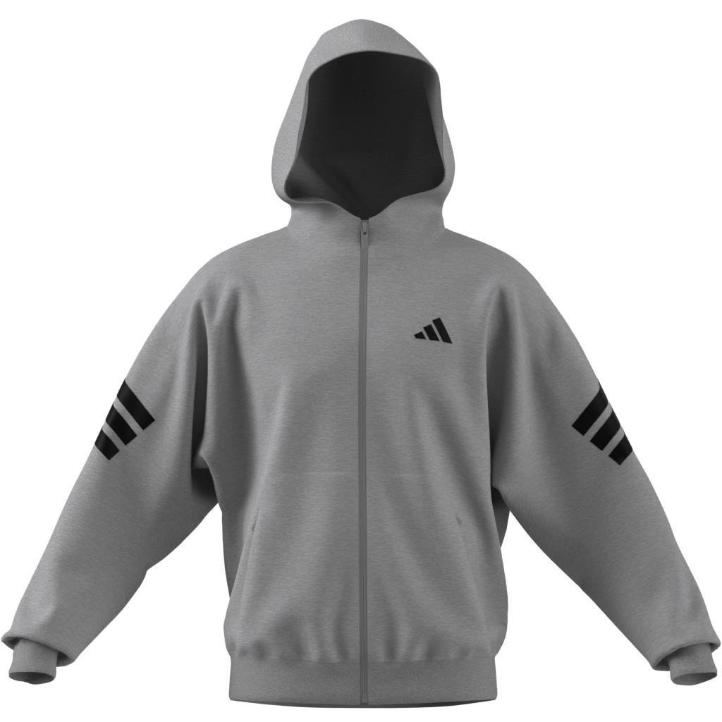 Future Icons 3-Stripes Full-Zip Hoodie, Grey, , large image number 6
