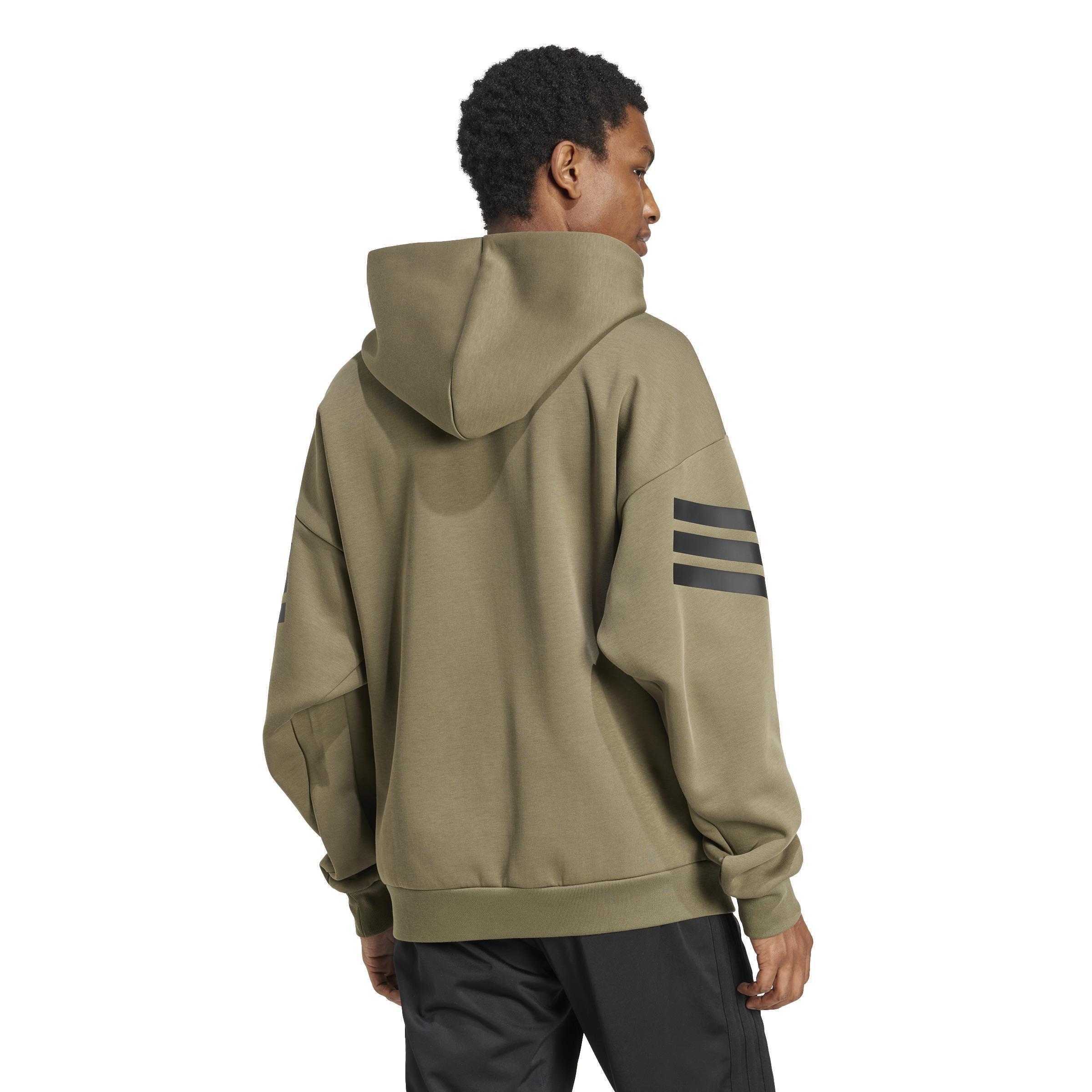 Future Icons 3-Stripes Hoodie, Green, A701_ONE, large image number 2