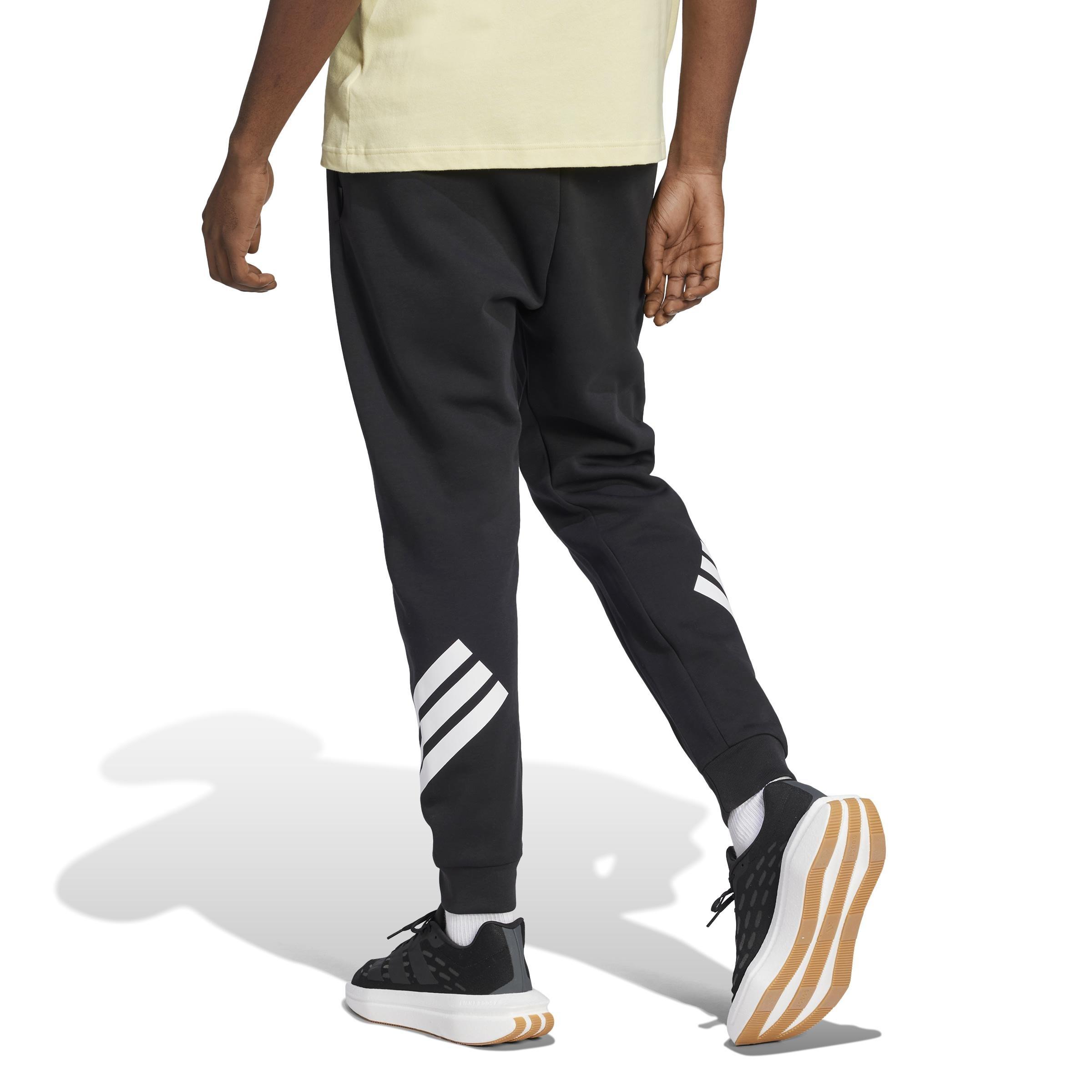 Future Icons 3-Stripes Tracksuit Bottoms, Black, A701_ONE, large image number 4