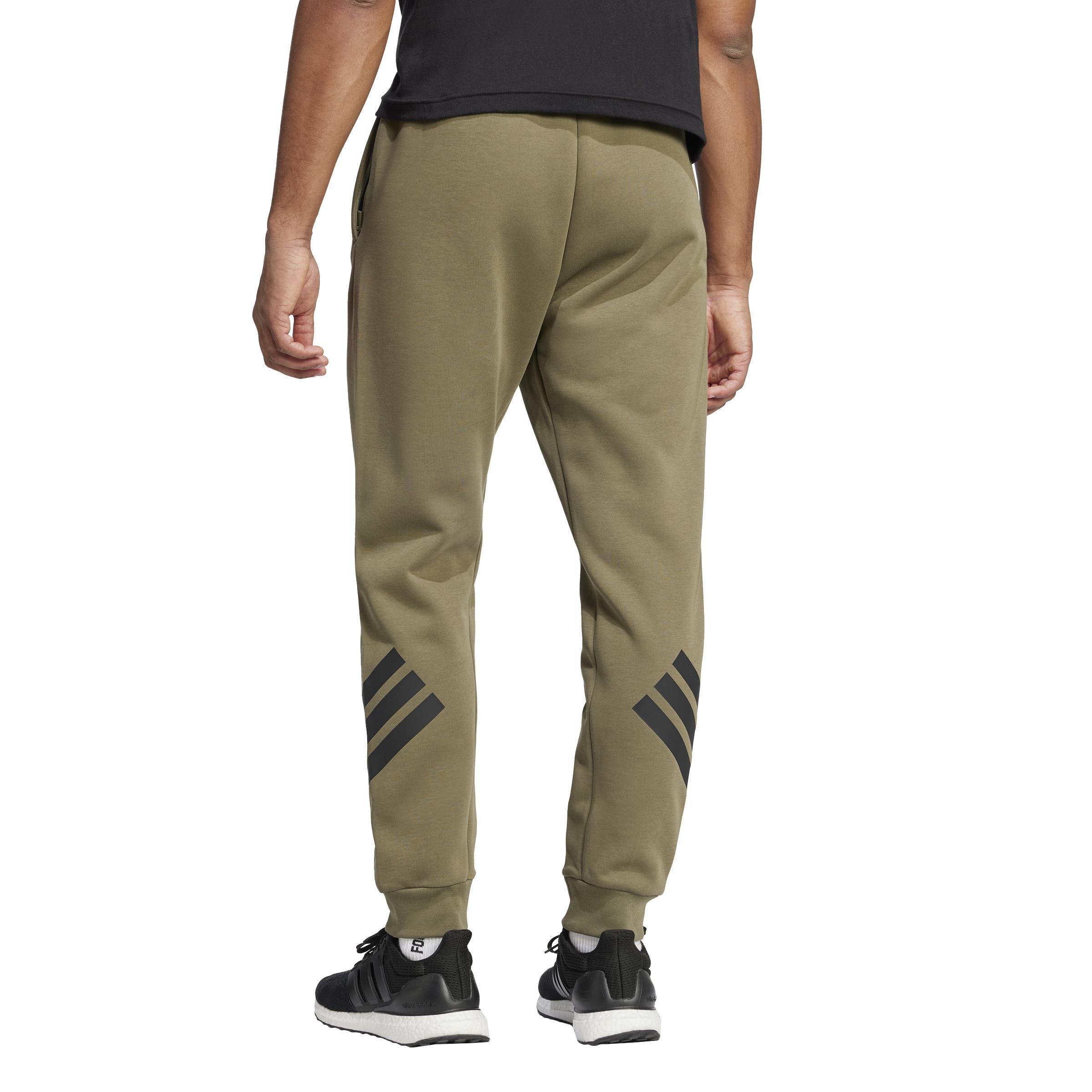 Future Icons 3-Stripes Tracksuit Bottoms, Green, A701_ONE, large image number 2