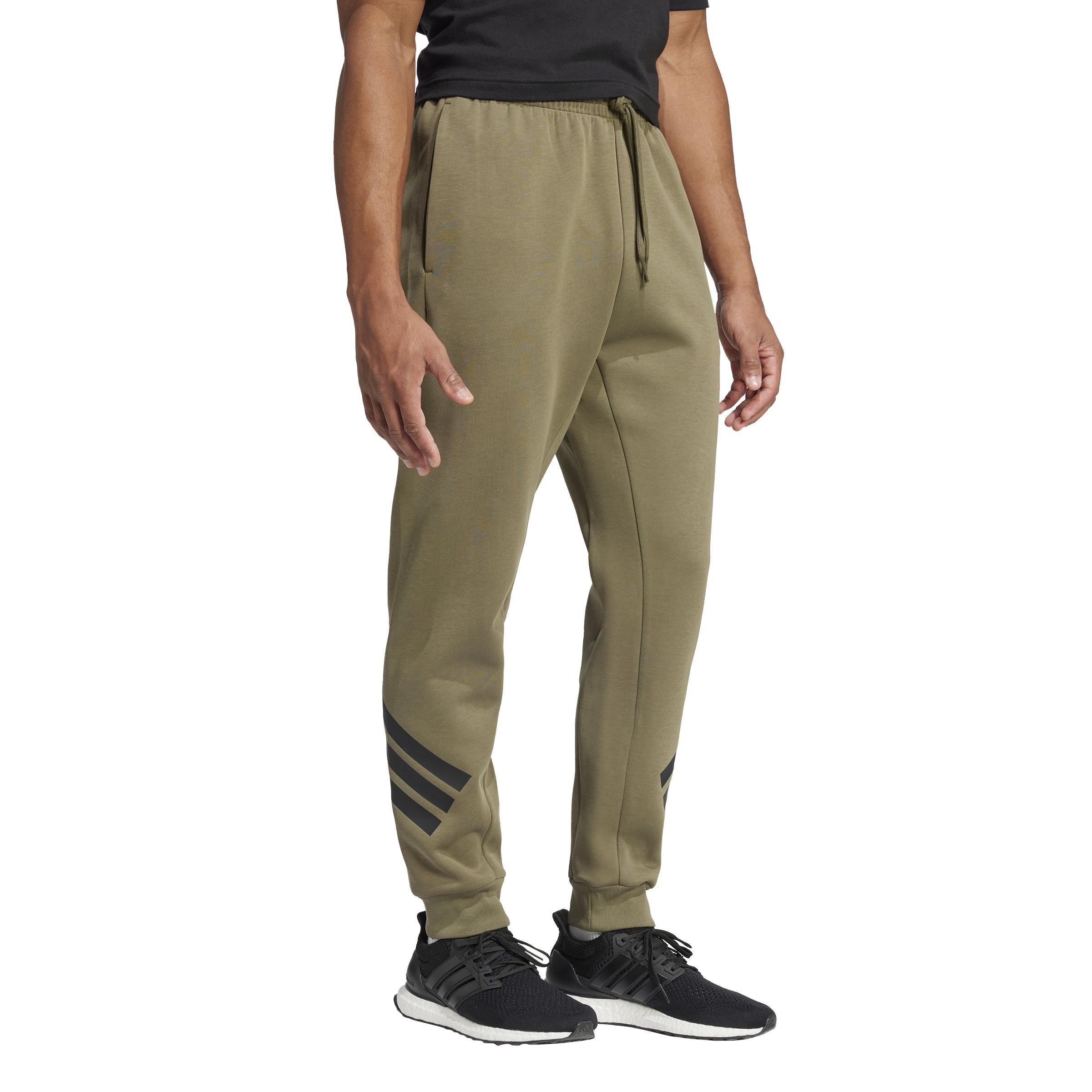 Future Icons 3-Stripes Tracksuit Bottoms, Green, A701_ONE, large image number 7
