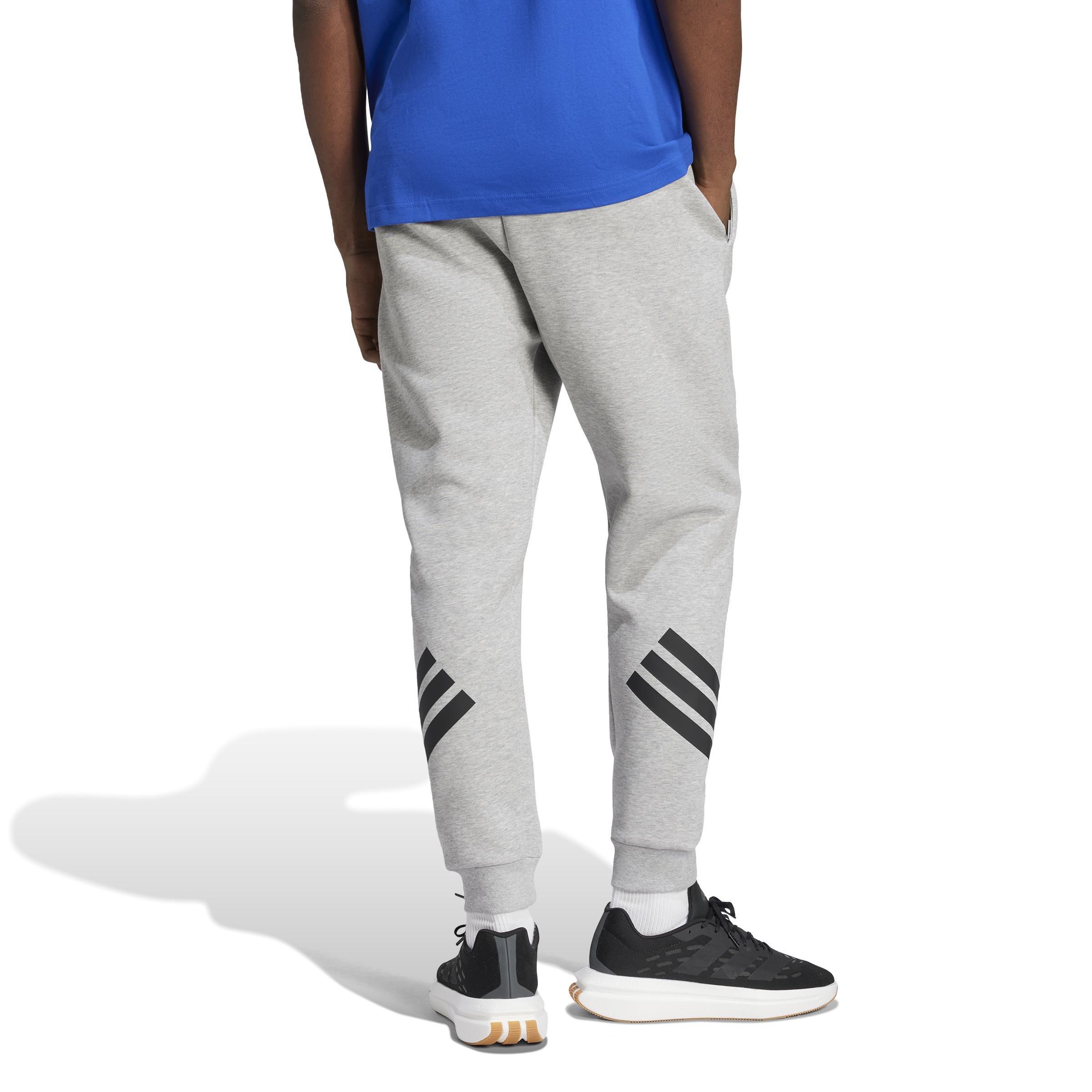 Future Icons 3-Stripes Tracksuit Bottoms, Grey, A701_ONE, large image number 2