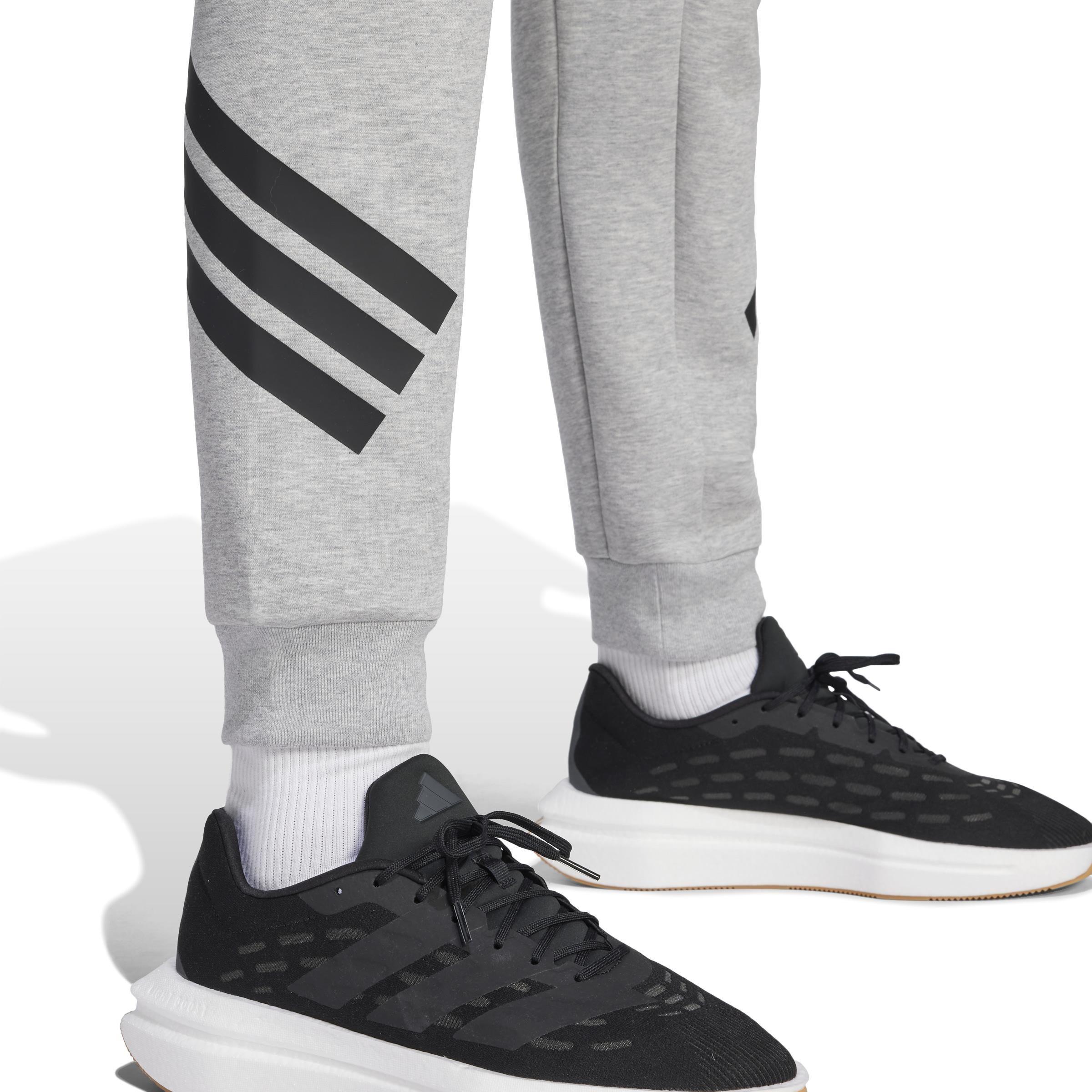 Future Icons 3-Stripes Tracksuit Bottoms, Grey, A701_ONE, large image number 4