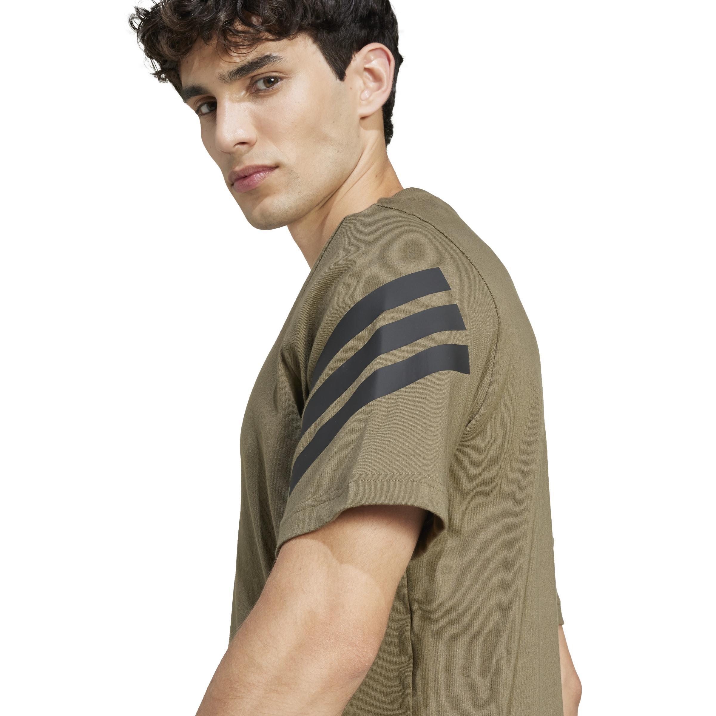 Future Icons 3-Stripes T-Shirt, Green, A701_ONE, large image number 2