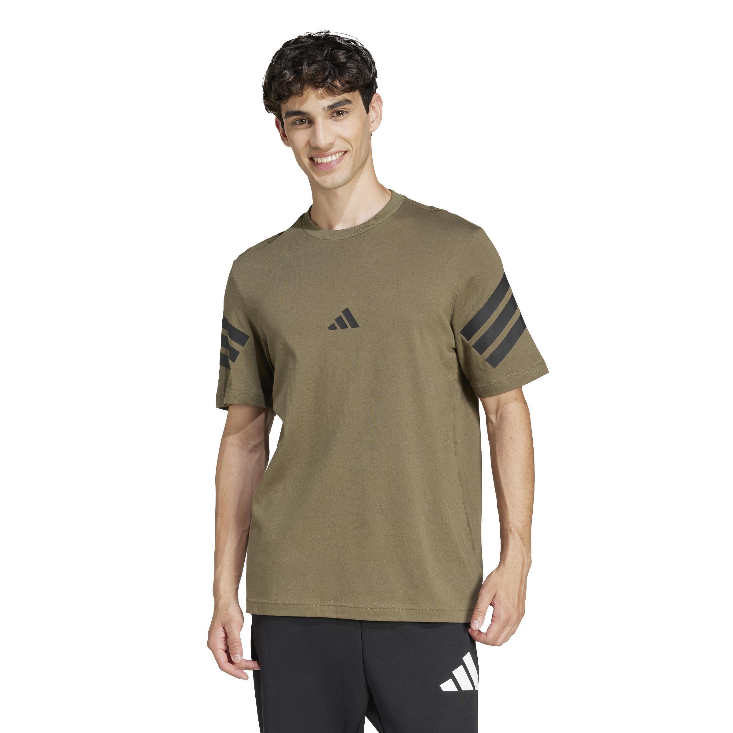 Future Icons 3-Stripes T-Shirt, Green, A701_ONE, large image number 6