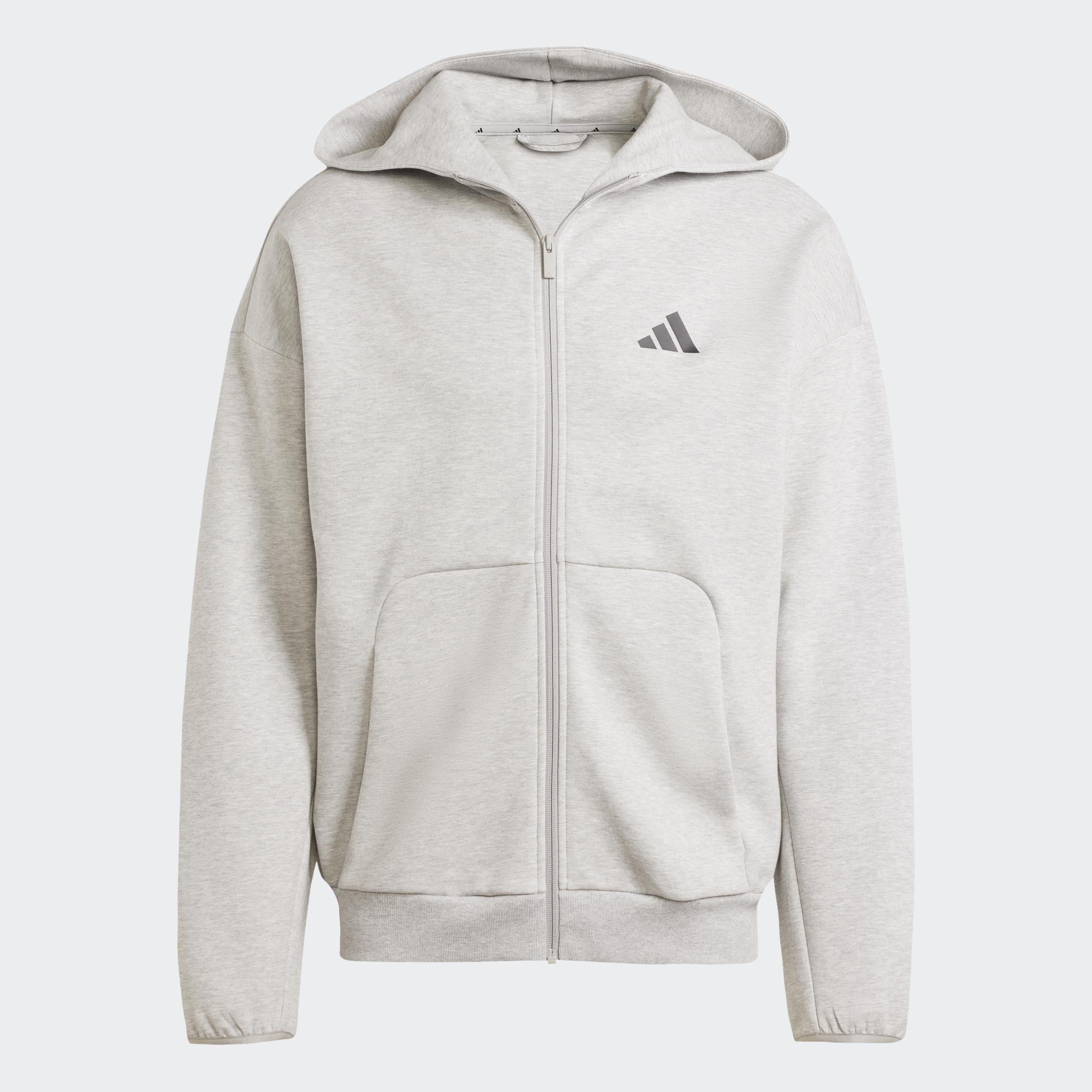 Future Icons Small Logo Full-Zip Hoodie, Grey, A701_ONE, large image number 0