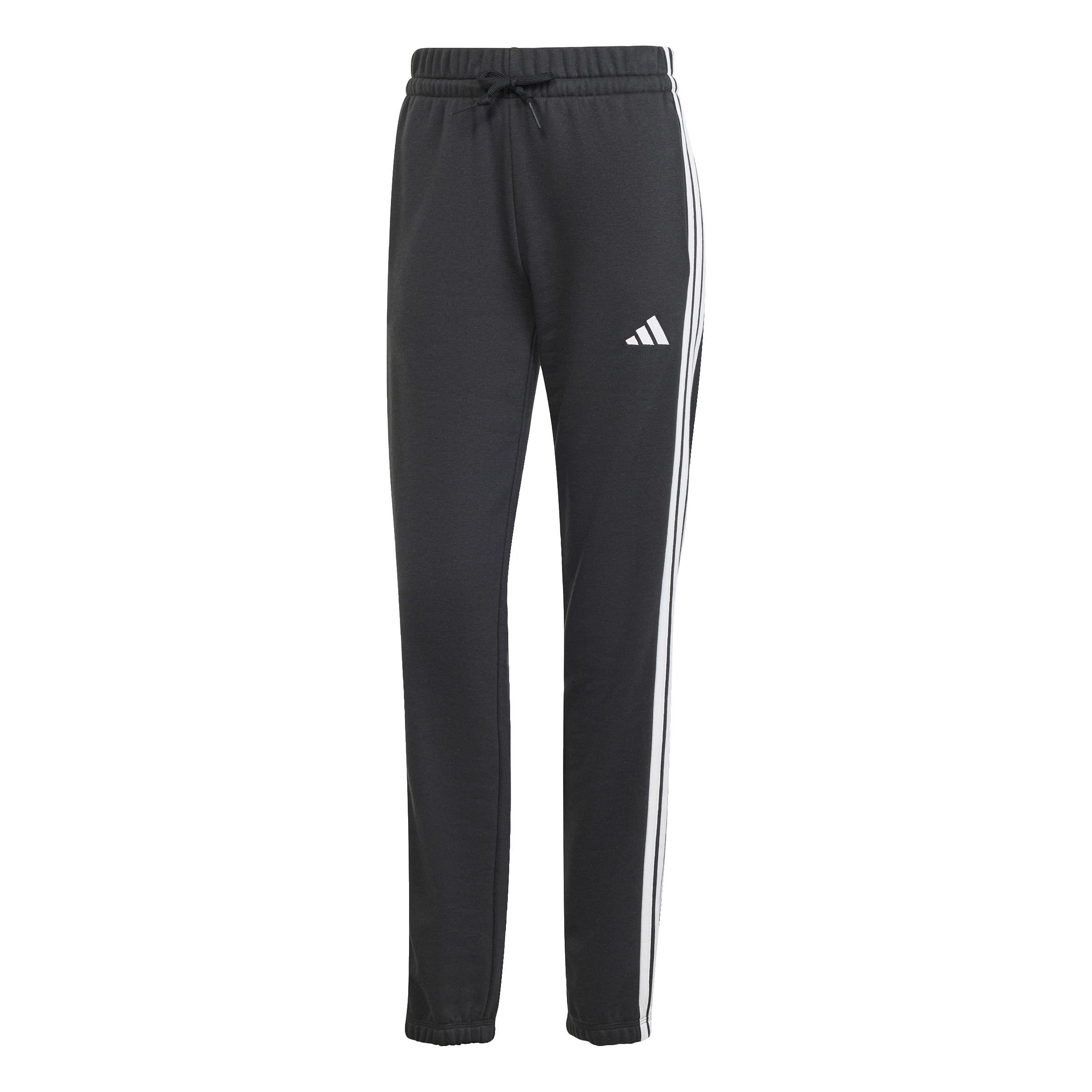 Essentials 3-Stripes French Terry Cuffed Joggers, Black, A701_ONE, large image number 0