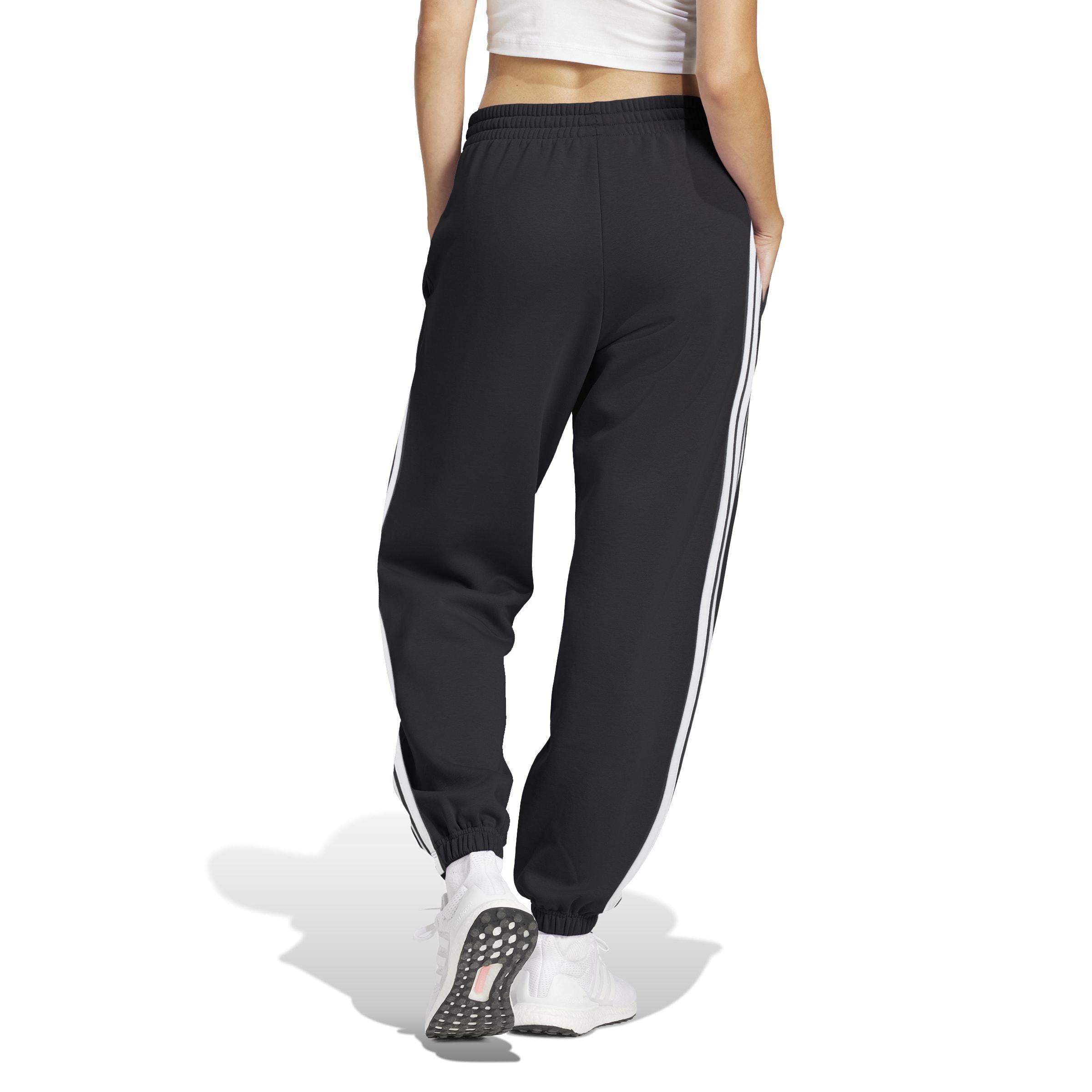 Essentials 3-Stripes French Terry Cuffed Joggers, Black, A701_ONE, large image number 2