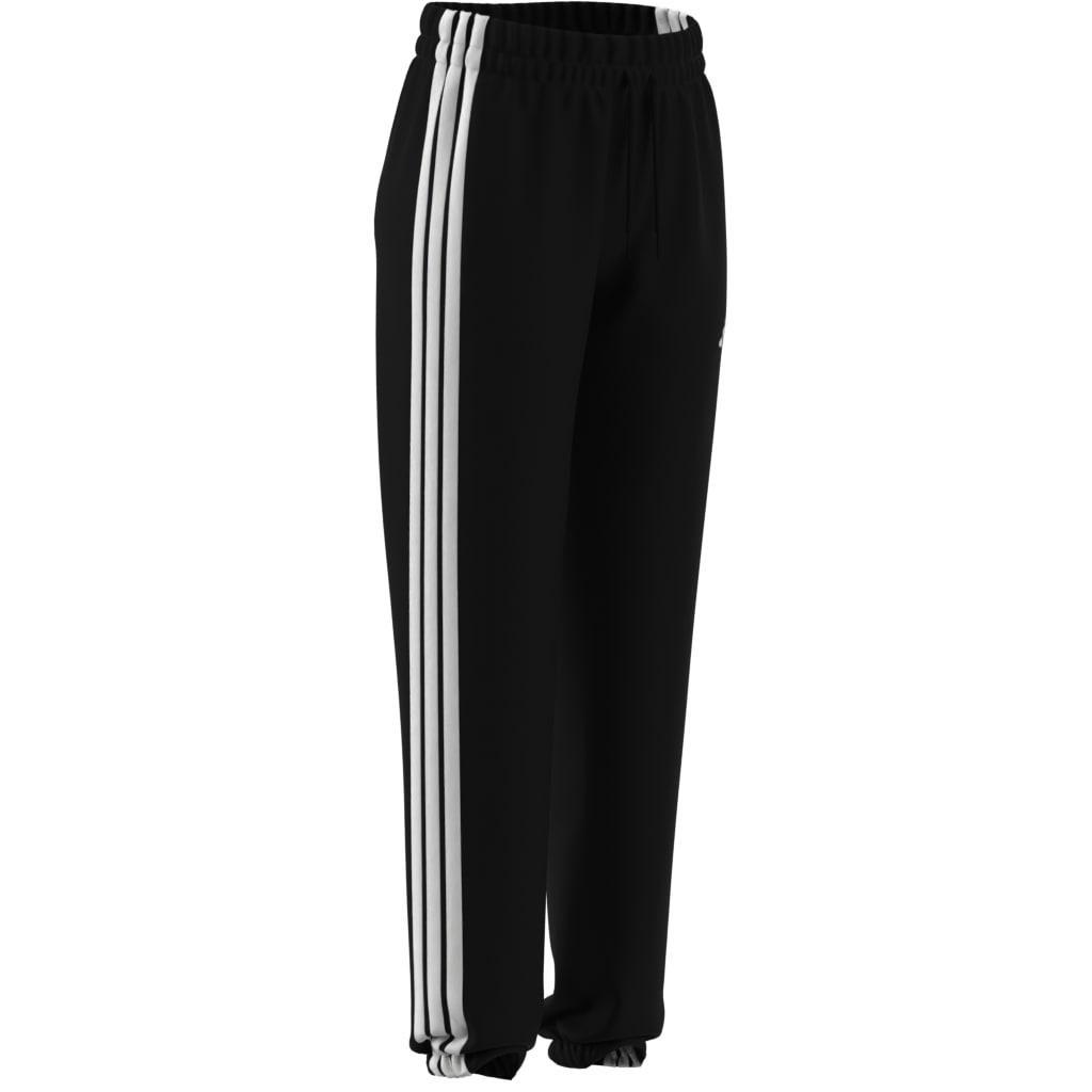 Essentials 3-Stripes French Terry Cuffed Joggers, Black, A701_ONE, large image number 11