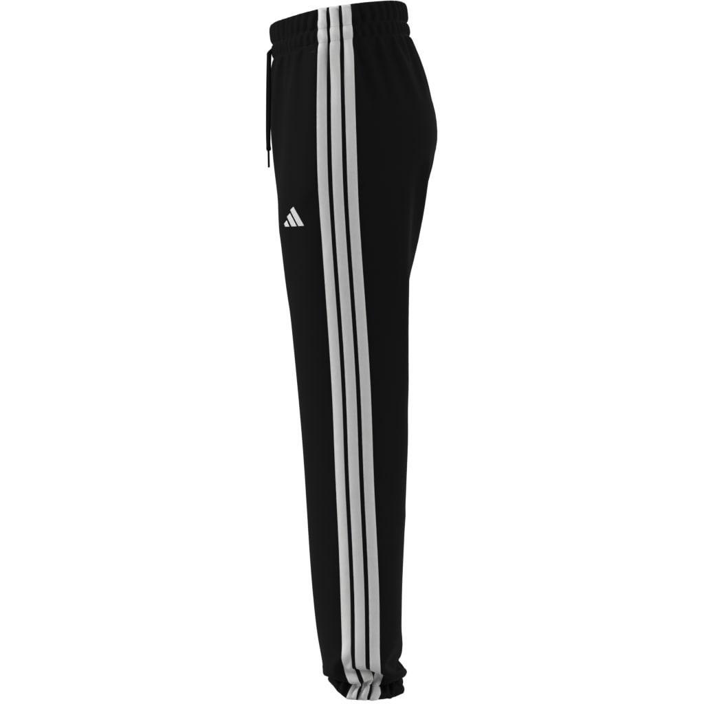 Essentials 3-Stripes French Terry Cuffed Joggers, Black, A701_ONE, large image number 12