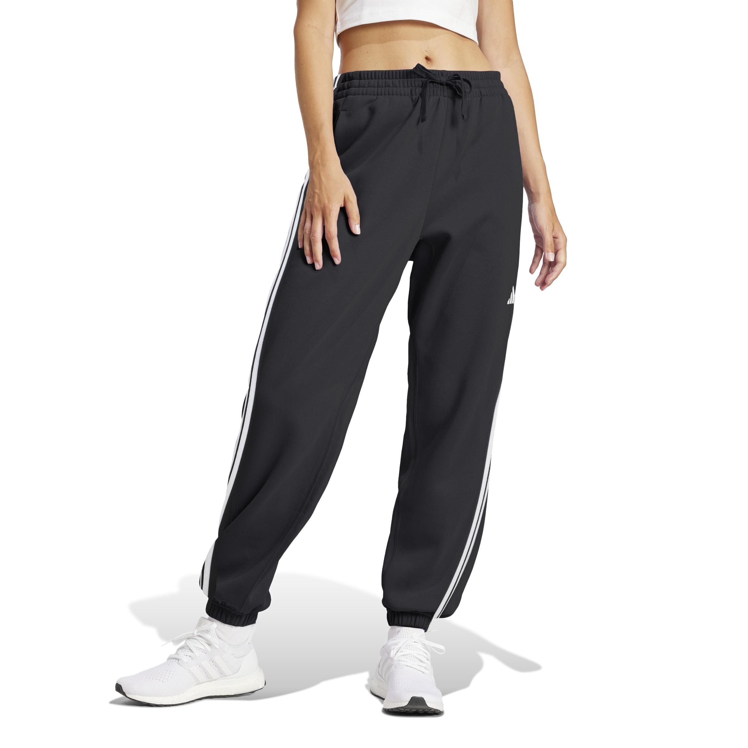 Essentials 3-Stripes French Terry Cuffed Joggers, Black, A701_ONE, large image number 14