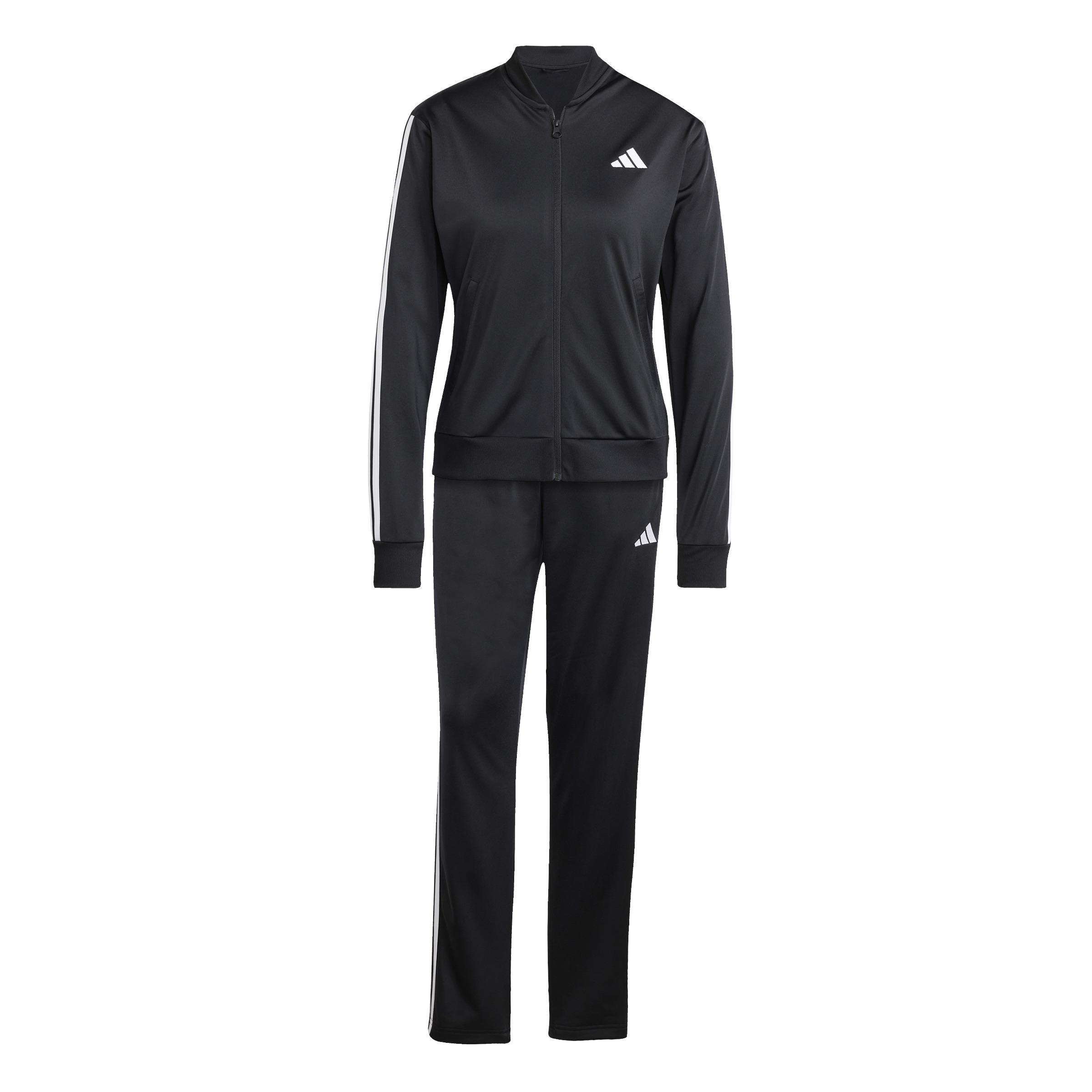 Essentials 3-Stripes Track Suit, Black, , large image number 0