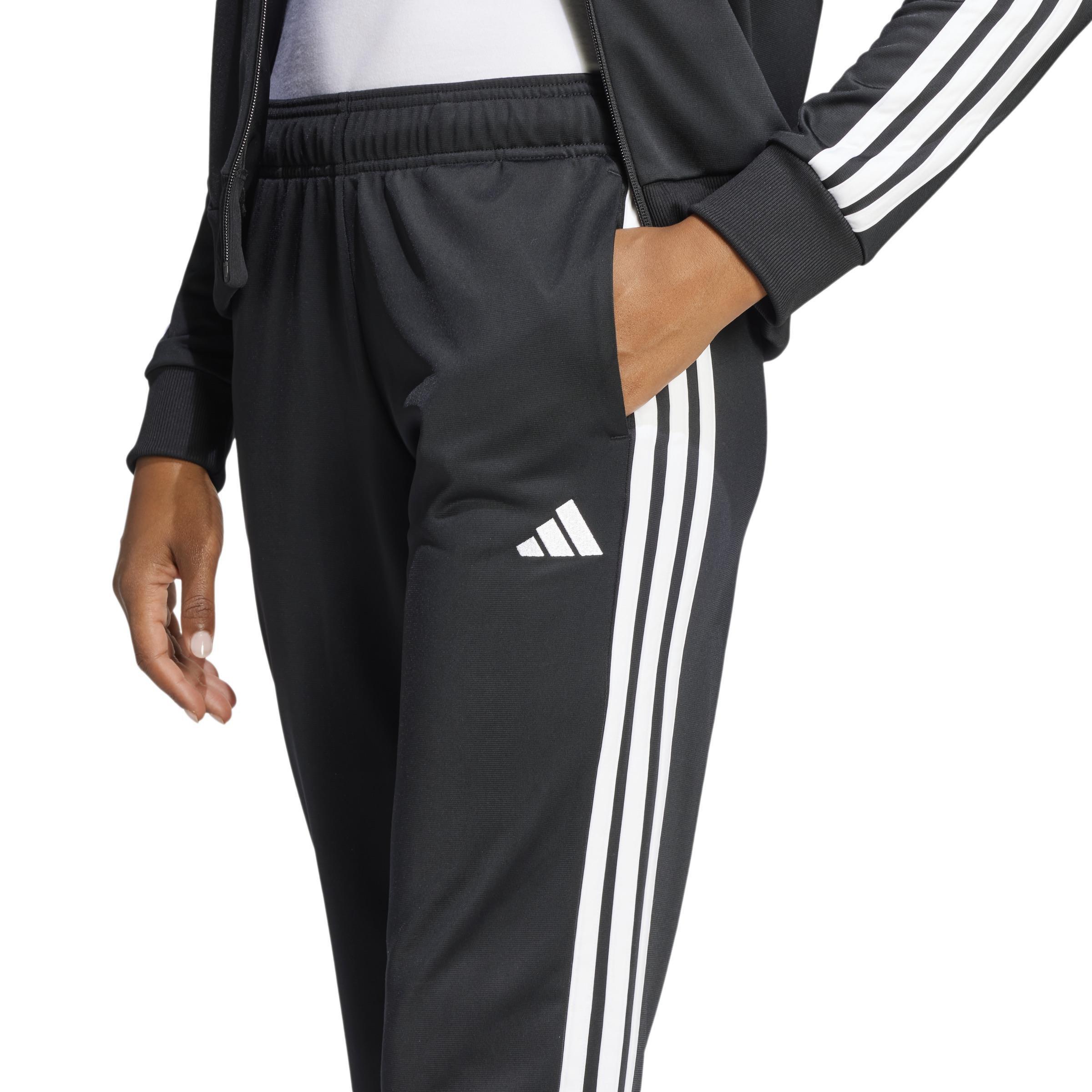 Essentials 3-Stripes Track Suit, Black, , large image number 3
