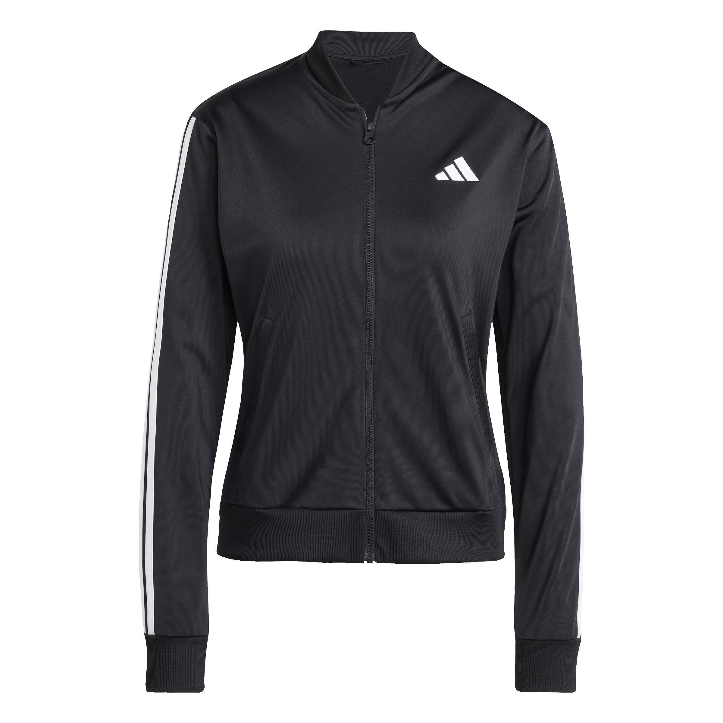 Essentials 3-Stripes Track Suit, Black, , large image number 4
