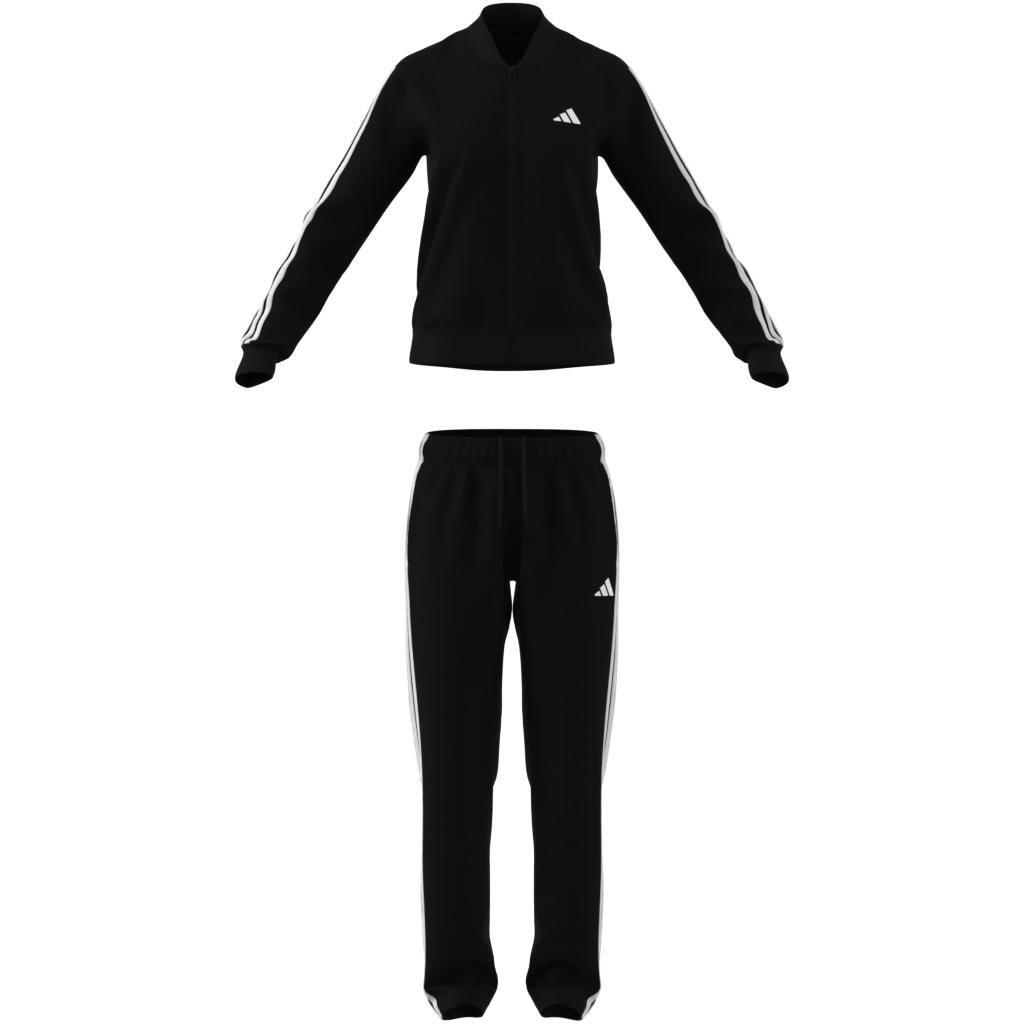 Essentials 3-Stripes Track Suit, Black, , large image number 6