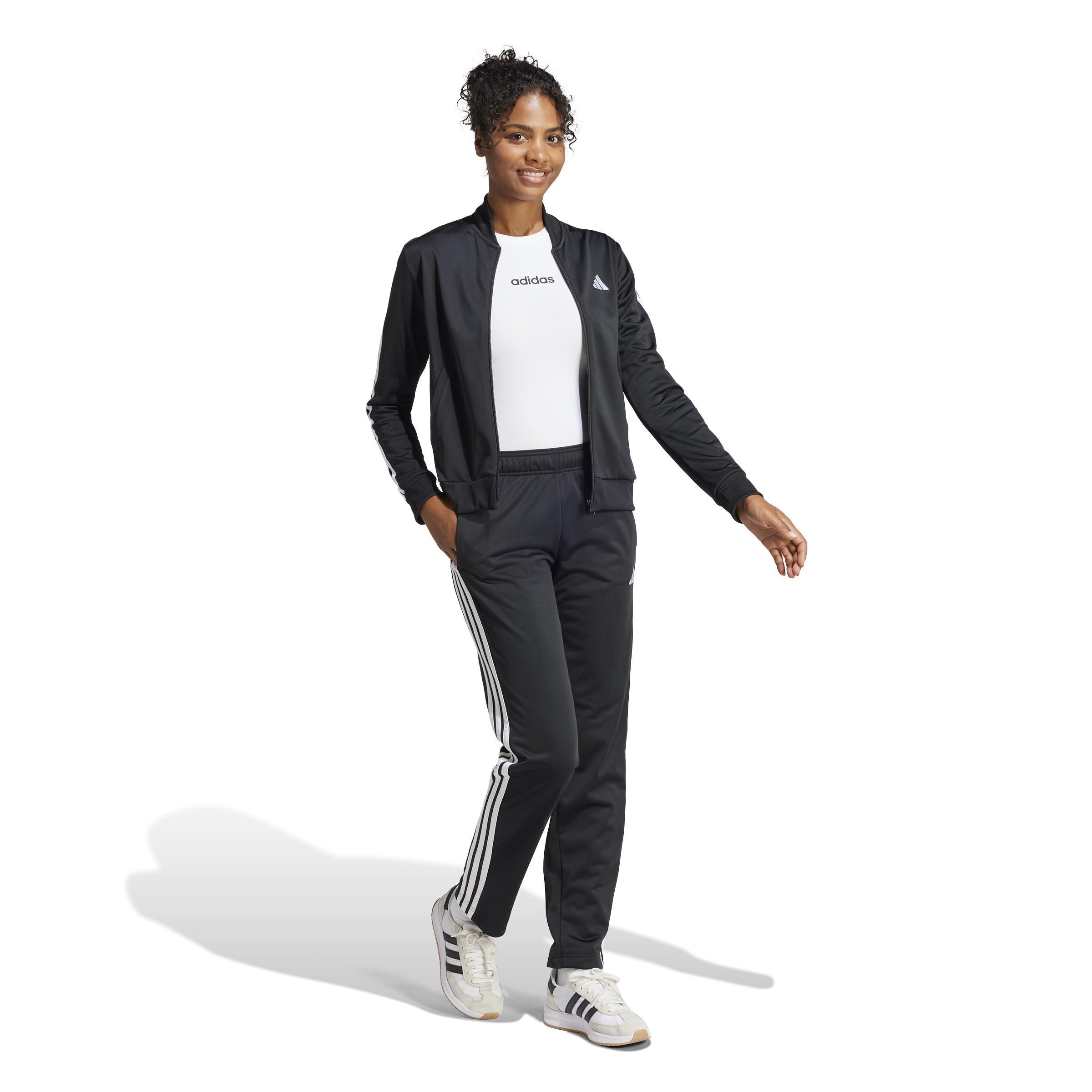 Essentials 3-Stripes Track Suit, Black, , large image number 11