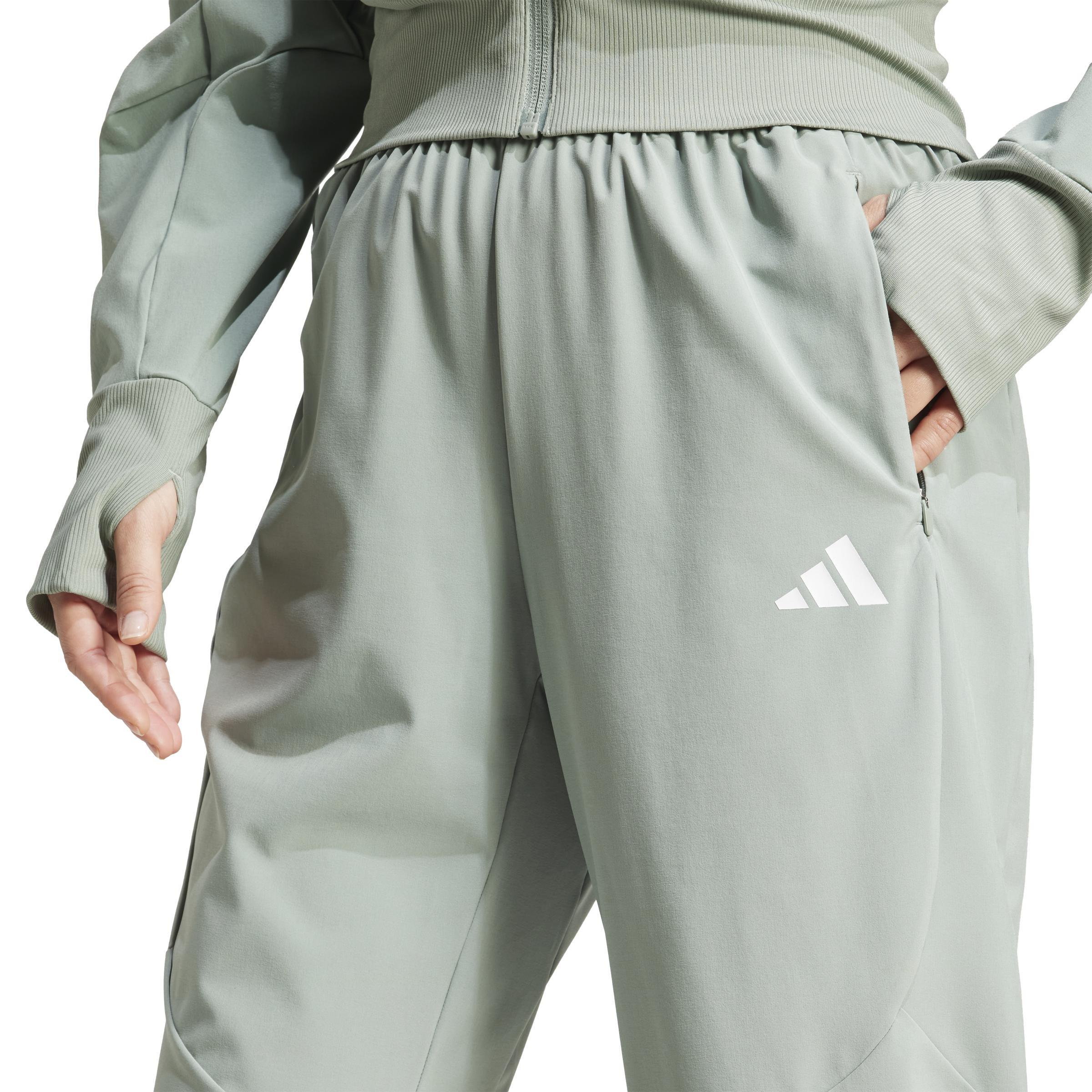 Four-Way Stretch-Woven Training Joggers, Green, A701_ONE, large image number 3
