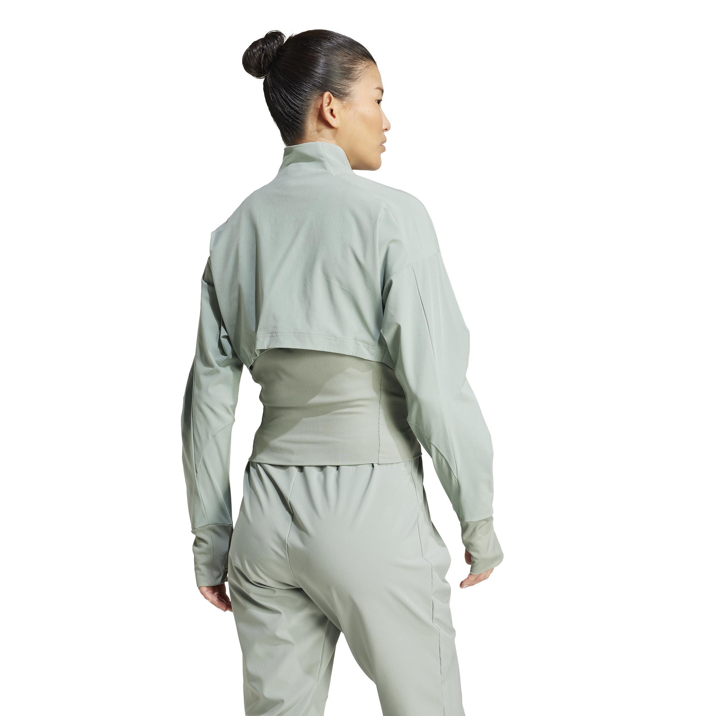 Full-Zip Training Jacket, Green, A701_ONE, large image number 2