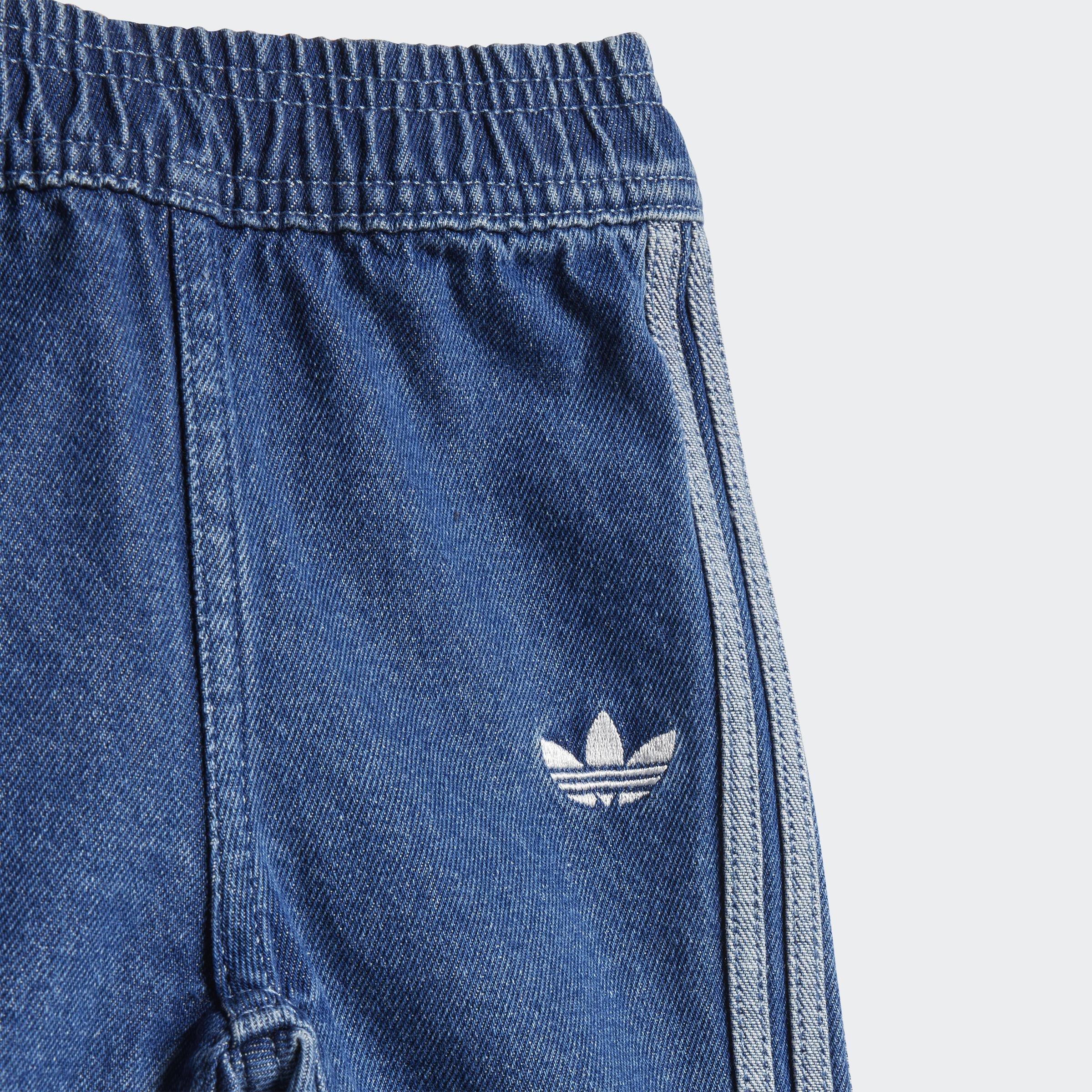 Kids Unisex Denim Crew Set, Blue, A701_ONE, large image number 3