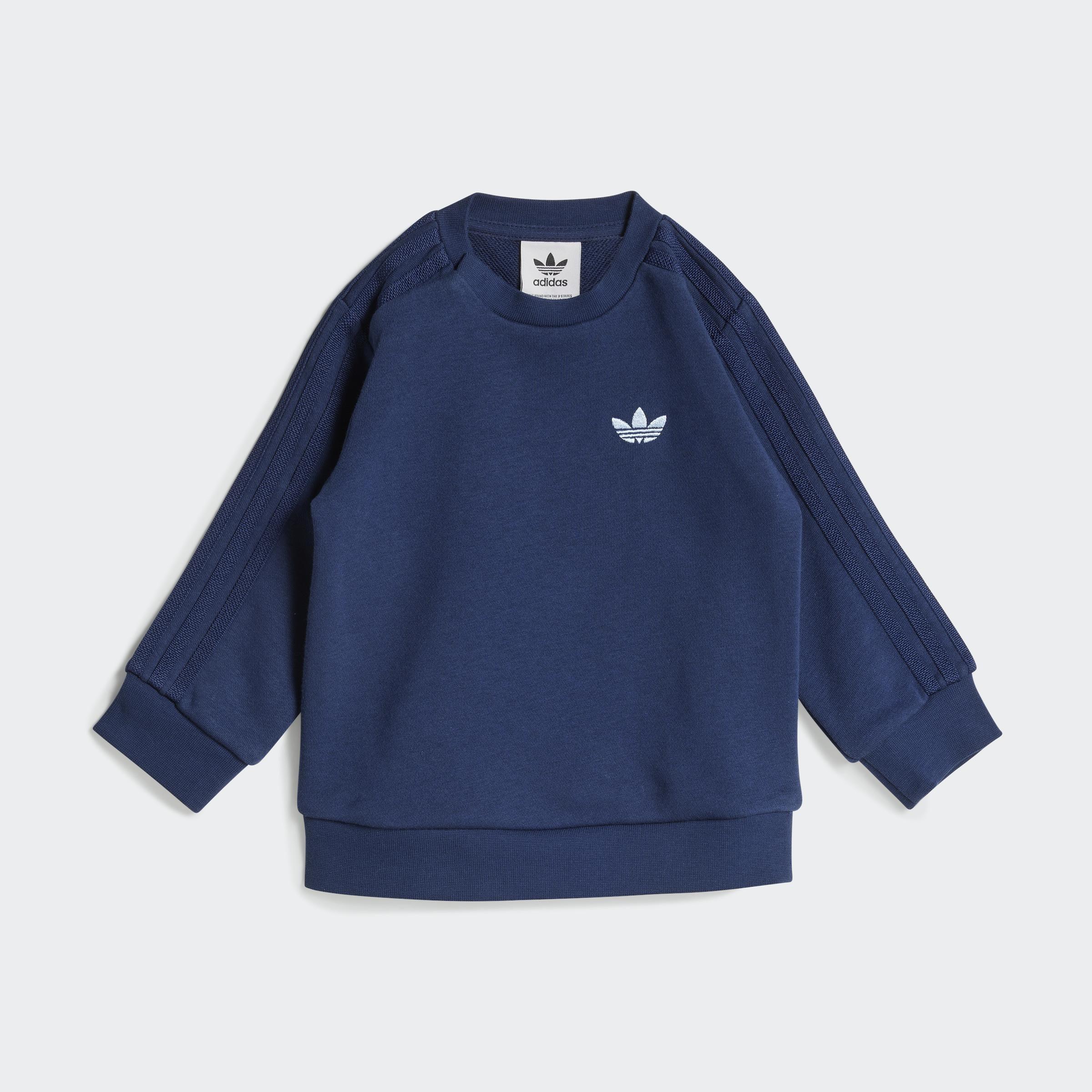 Kids Unisex Denim Crew Set, Blue, A701_ONE, large image number 6