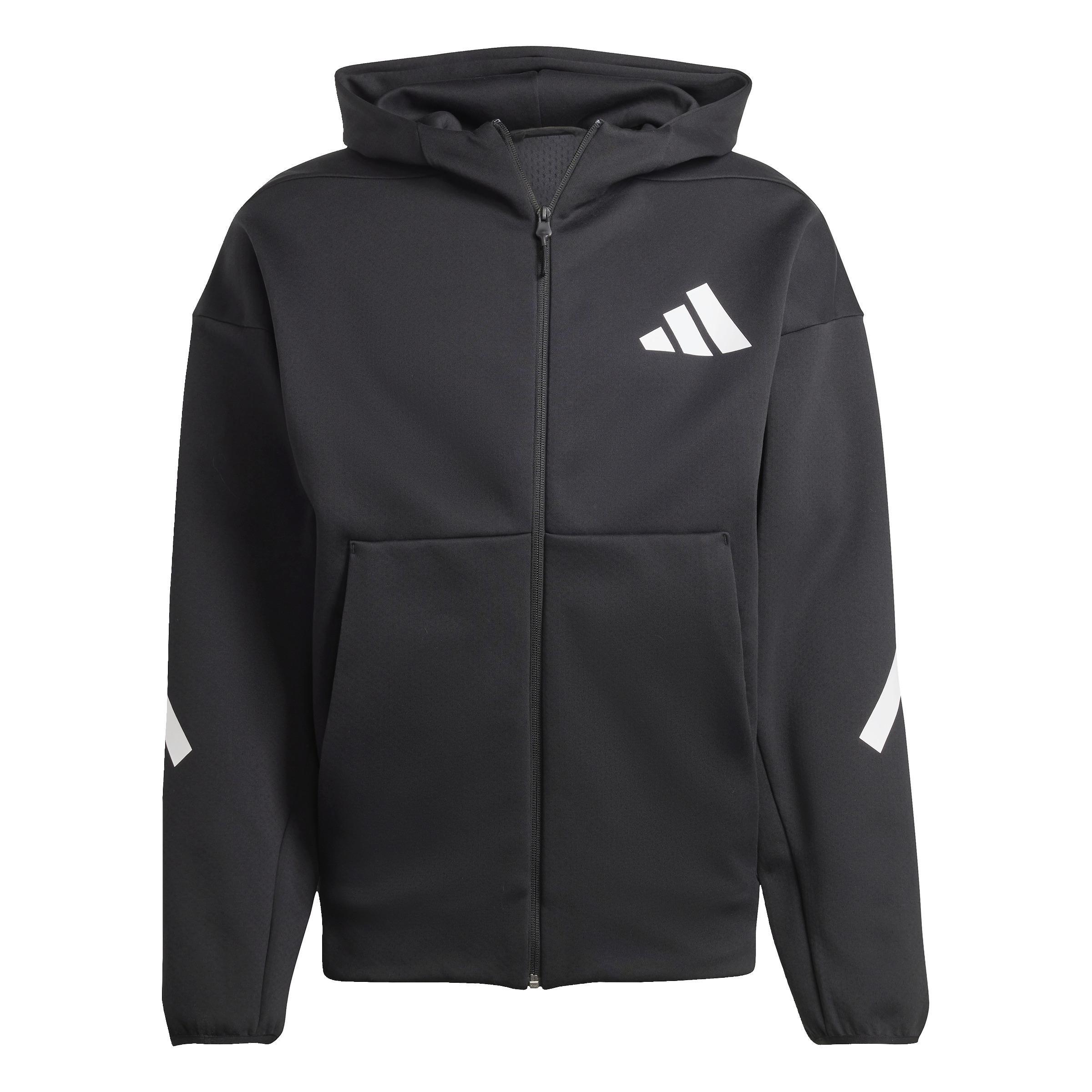 Z.N.E. Full-Zip Hooded Track Jacket, Black, , large image number 0