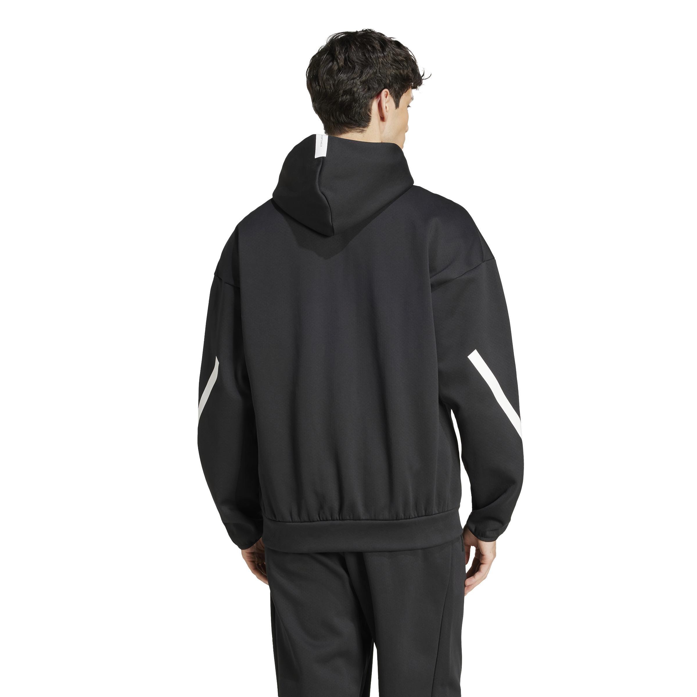 Z.N.E. Full-Zip Hooded Track Jacket, Black, , large image number 1